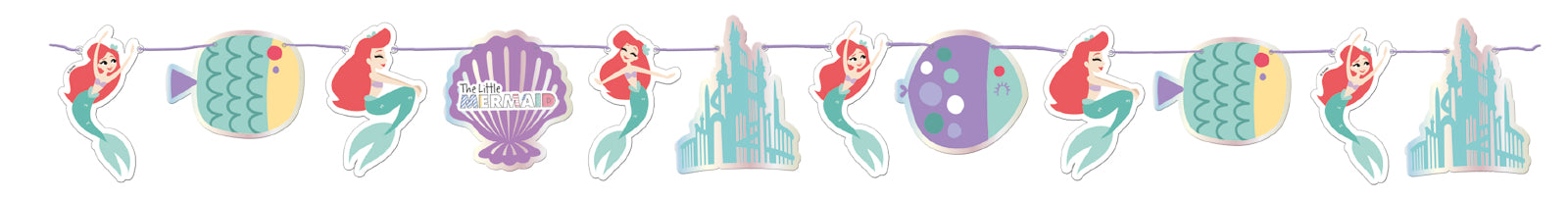 Banner i papp Ariel under the Sea, ca 2 meter