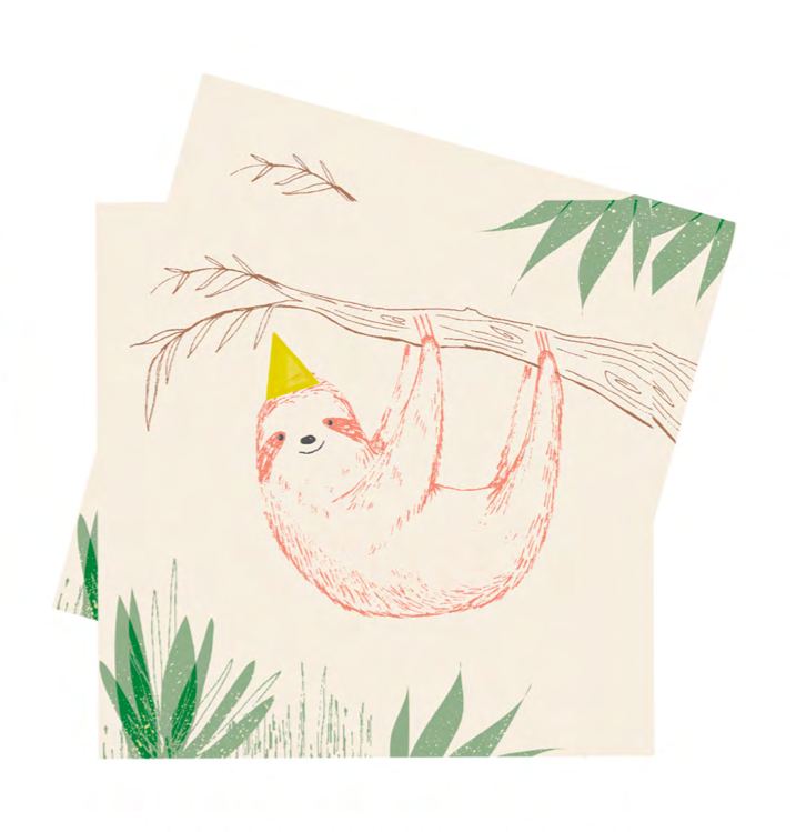 Papirservietter Safari 20 stk, 33x33cm 2