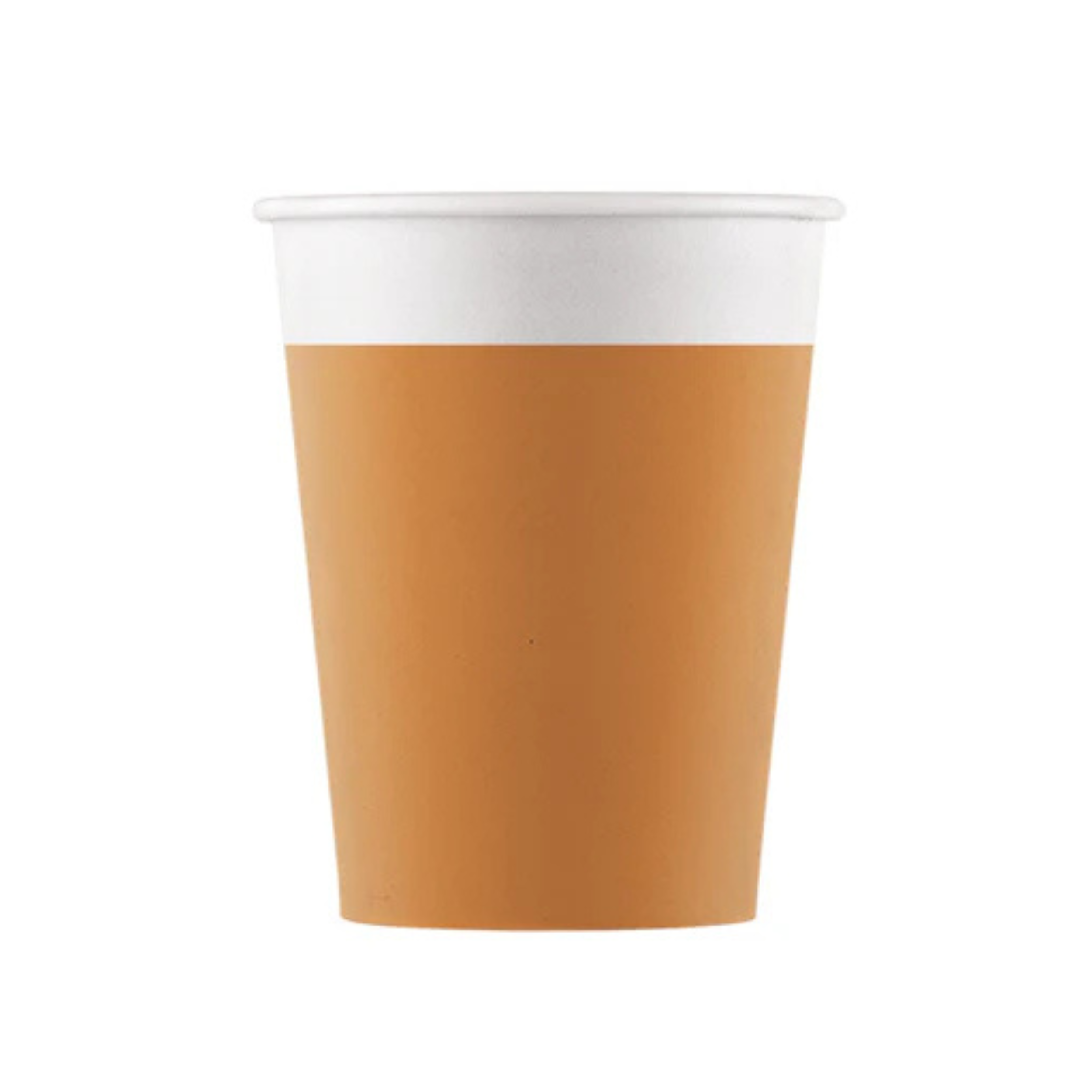 Drikkekrus i Papp Orange 8 stk COMPOSTABLE