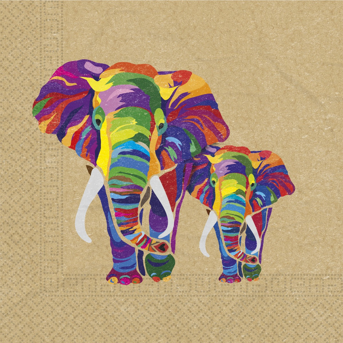 Papirservietter Elefant 20 stk, 33x33cm