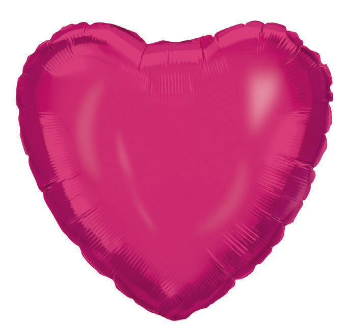 Ballong Hjerte Rosa Folie 46 cm
