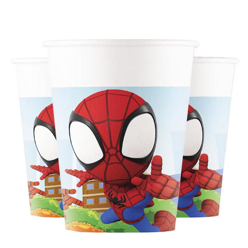 Pappkopper Spidey 8stk