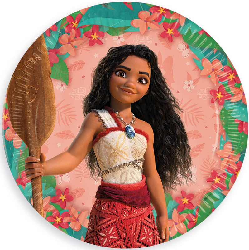 Papptallerken Vaiana ll 23 cm, 8 stk