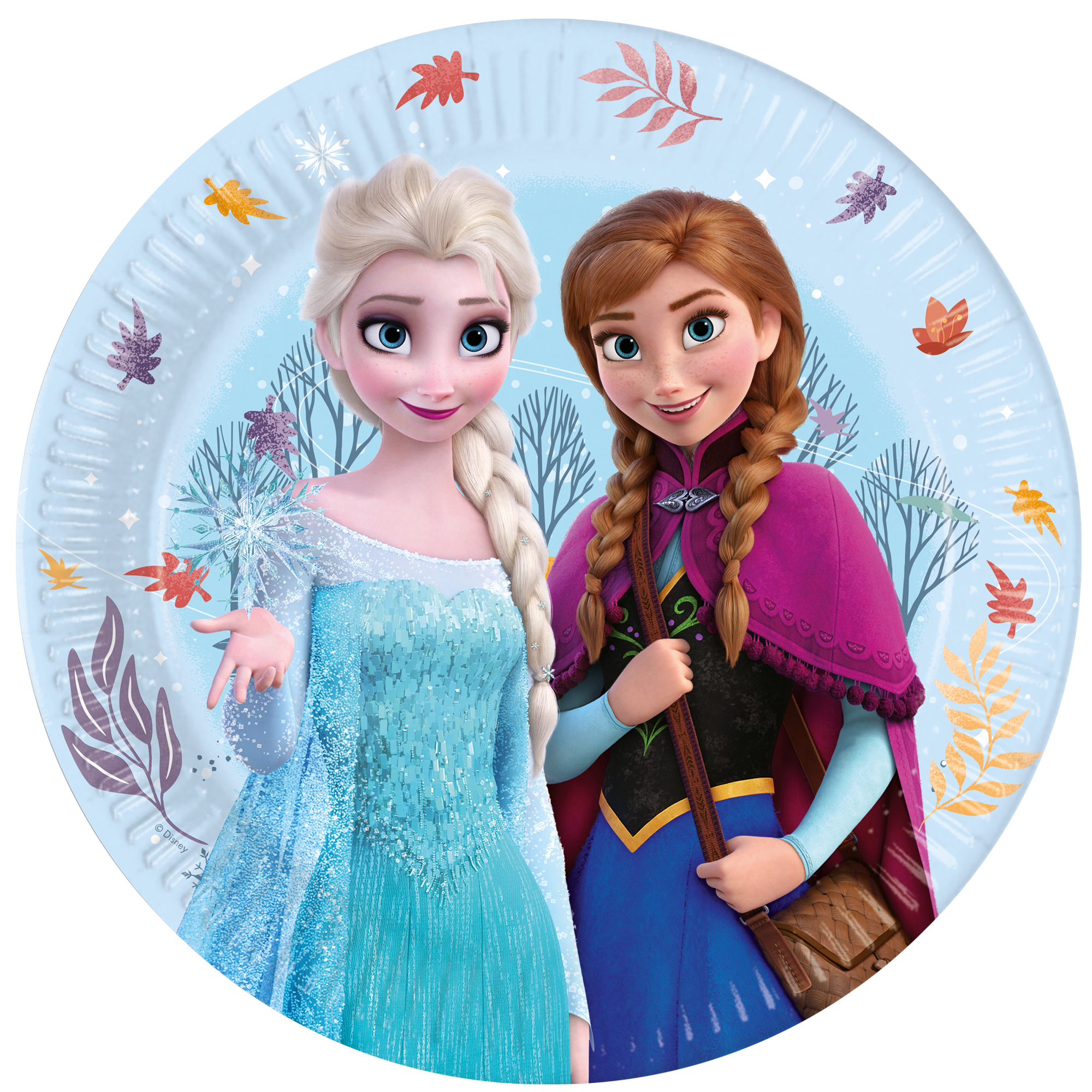 Papptallerken Frozen Idyllic Wonder 23cm, 8stk