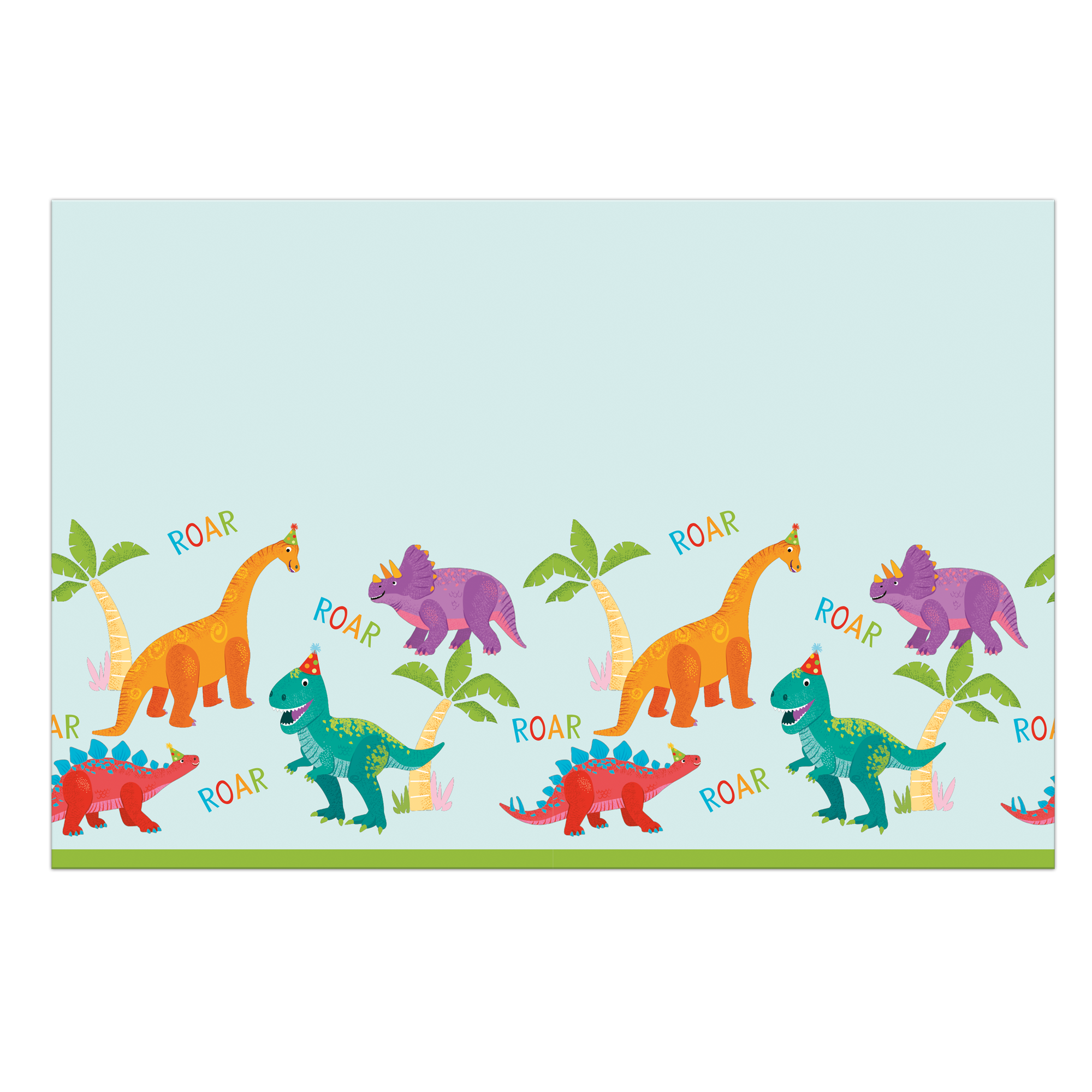 Plastduk Dino Party 120x180cm
