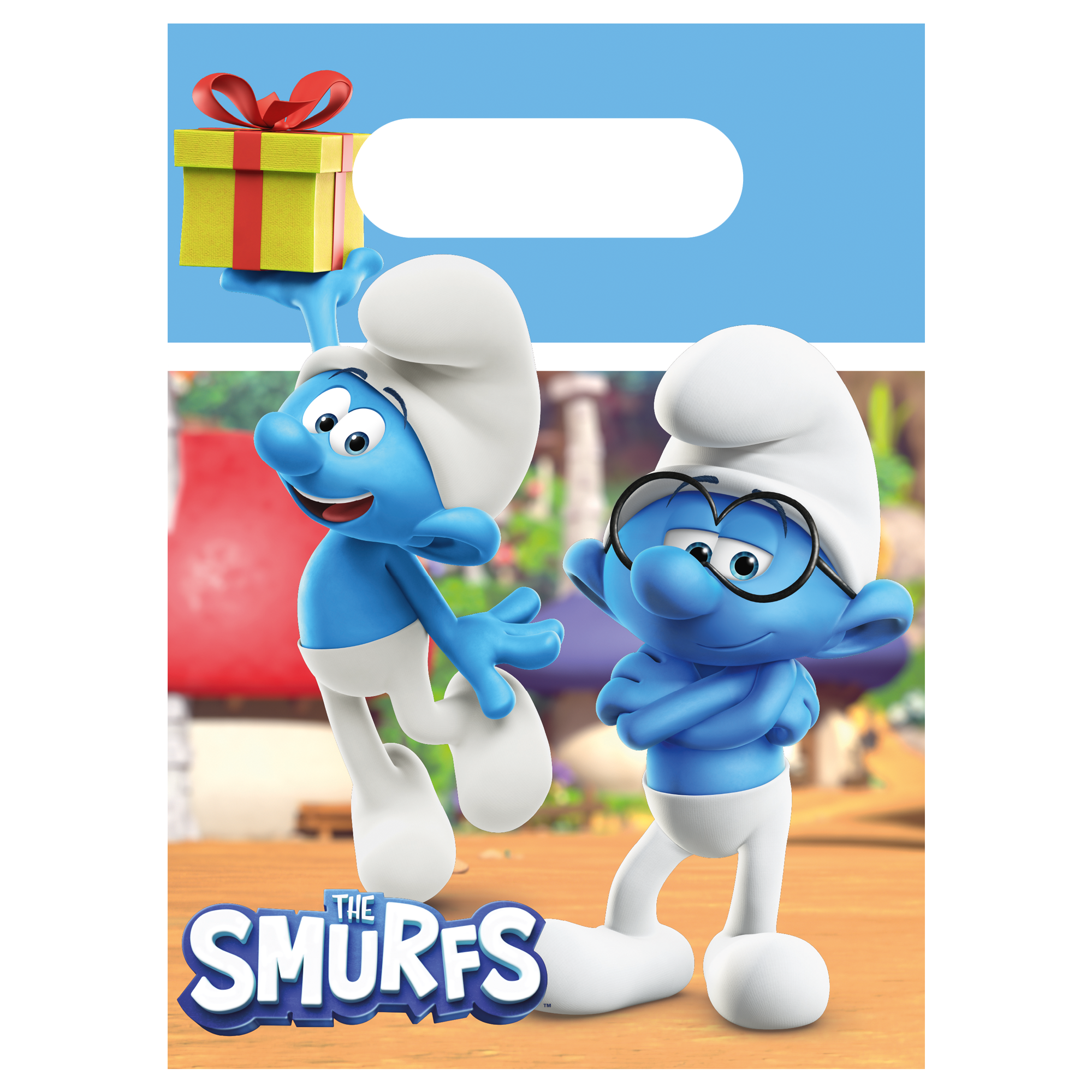 Gavepose Papir Smurfene 4stk