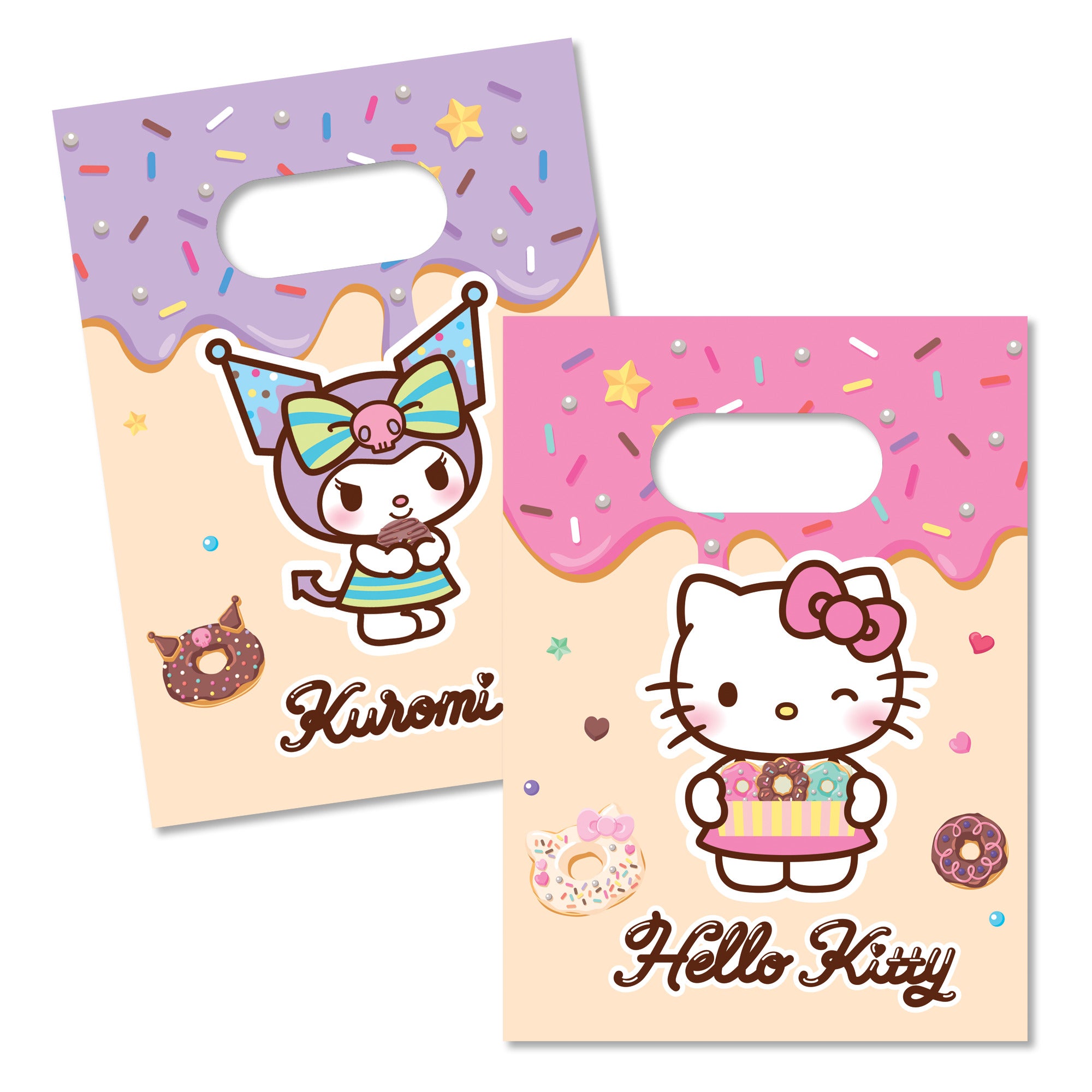 Gavepose i papir Hello Kitty Kuromi 4stk
