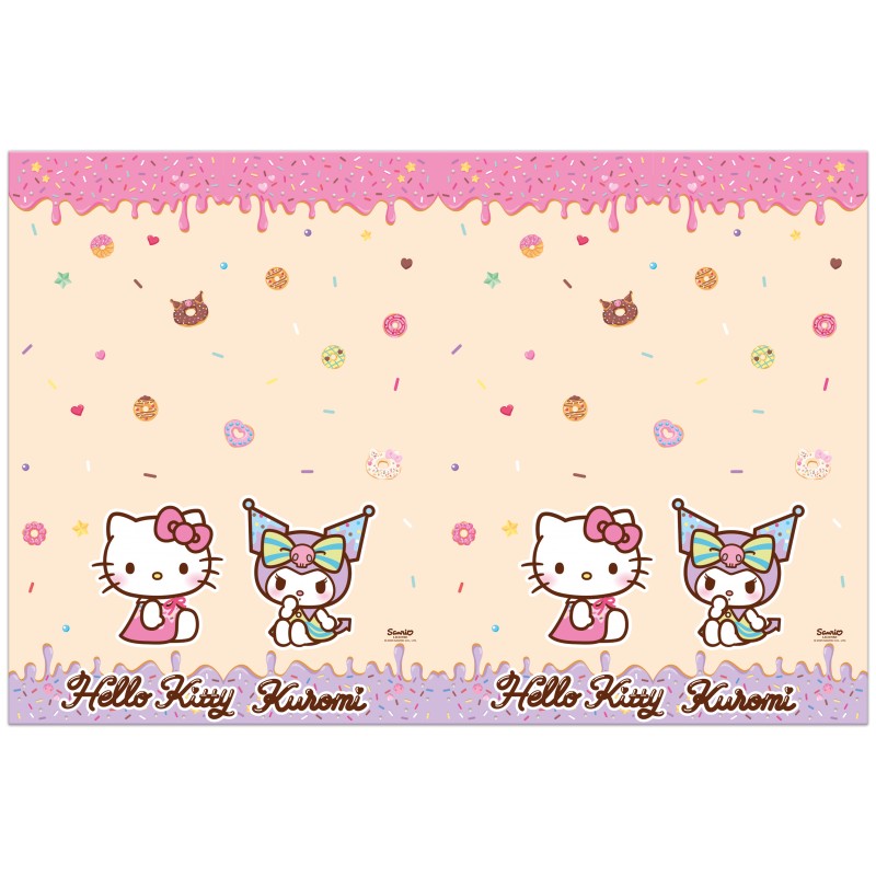Plastduk Hello Kitty Kuromi 120x180
