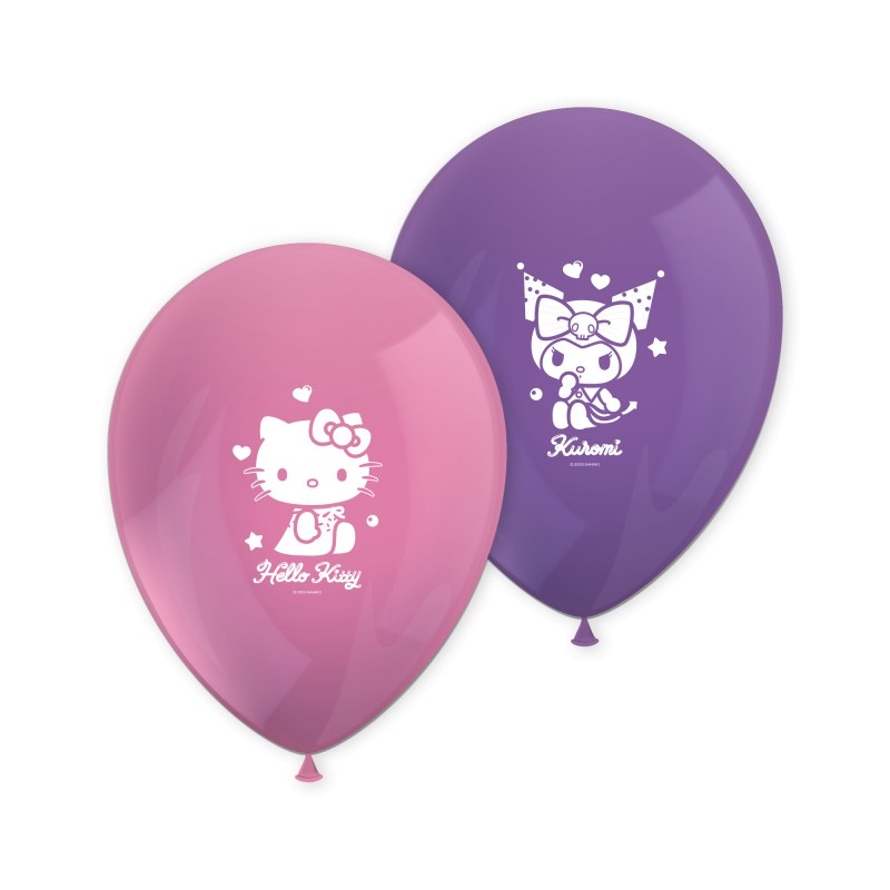 Ballonger Hello Kitty Kuromi 8 stk