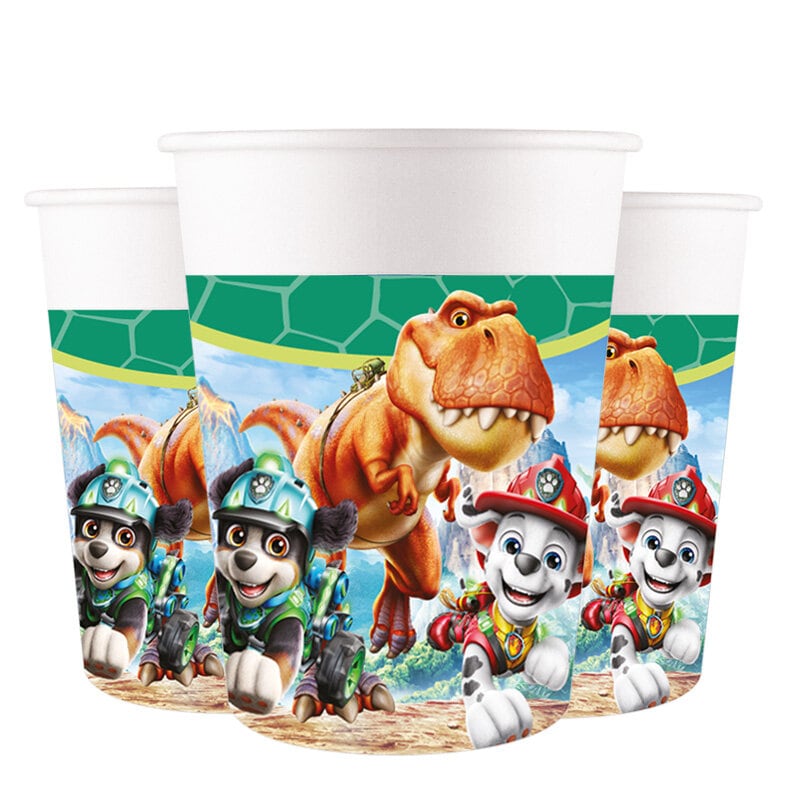 Pappkopper Paw Patrol Dino 8stk