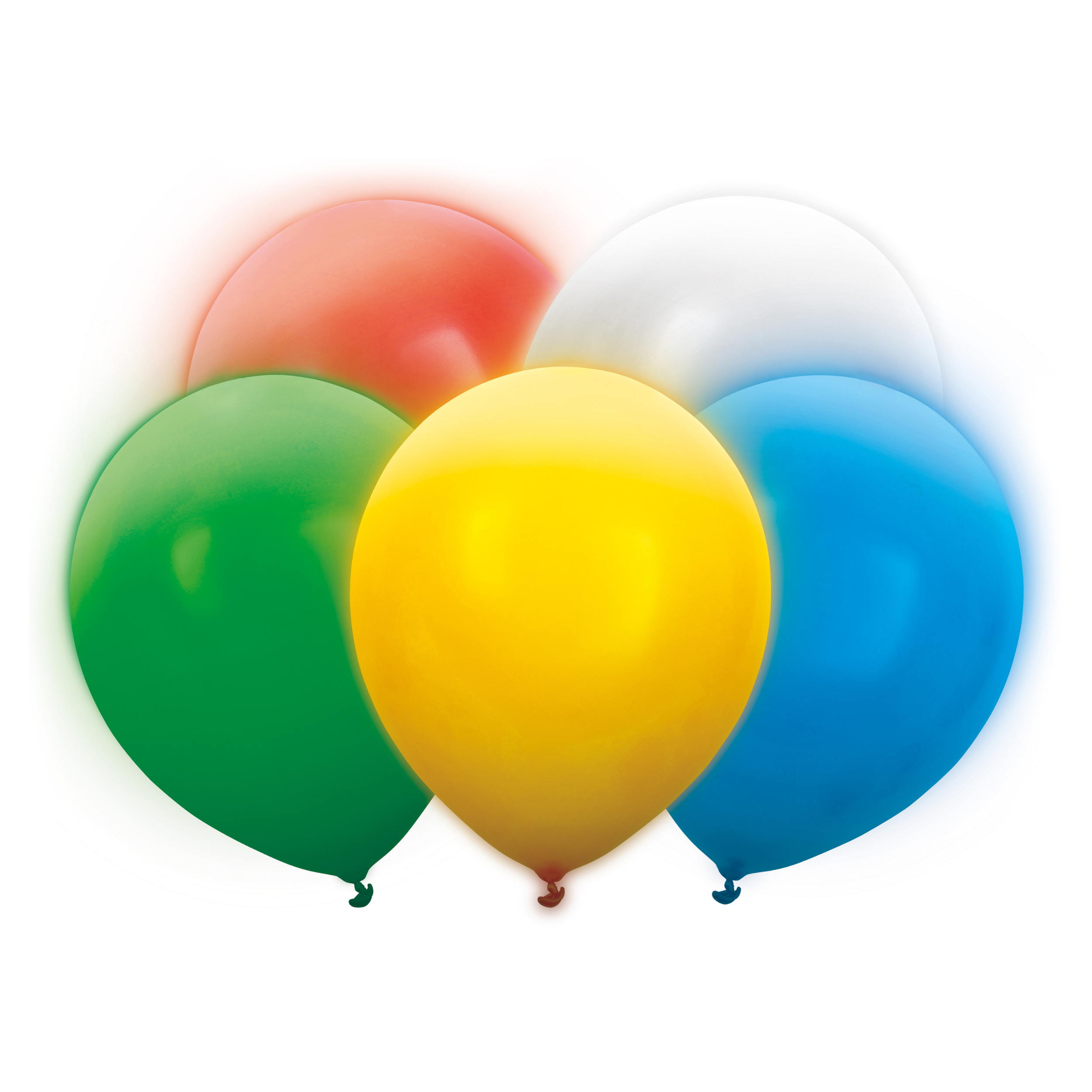 Ballonger Led mix, 5 stk, 30 cm