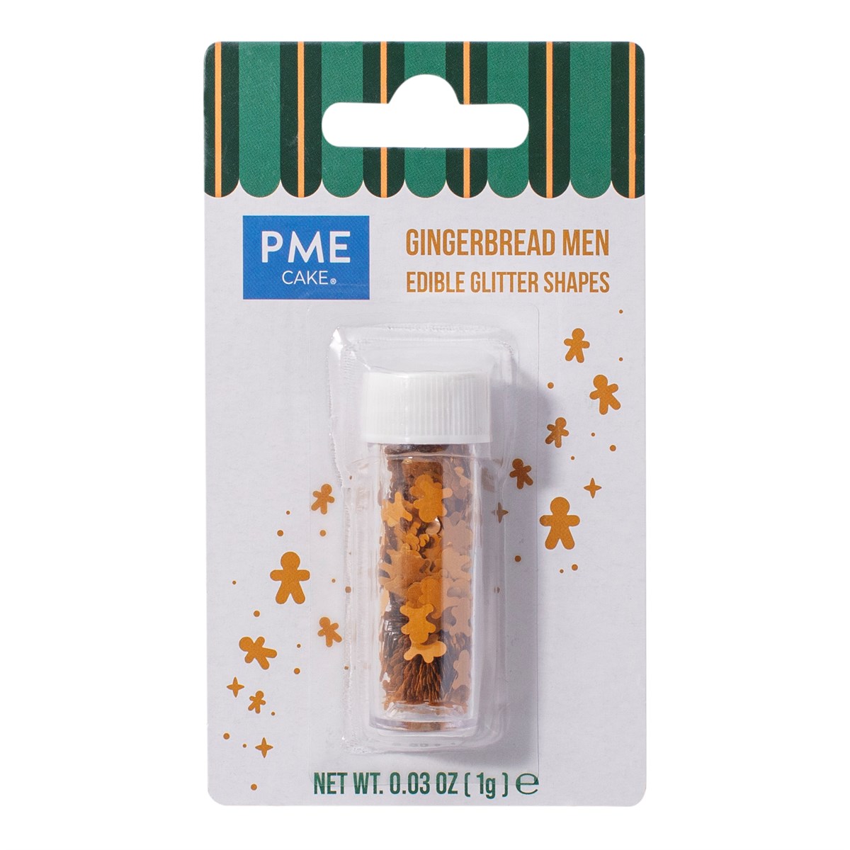 PME Glitterflak Pepperkakemann