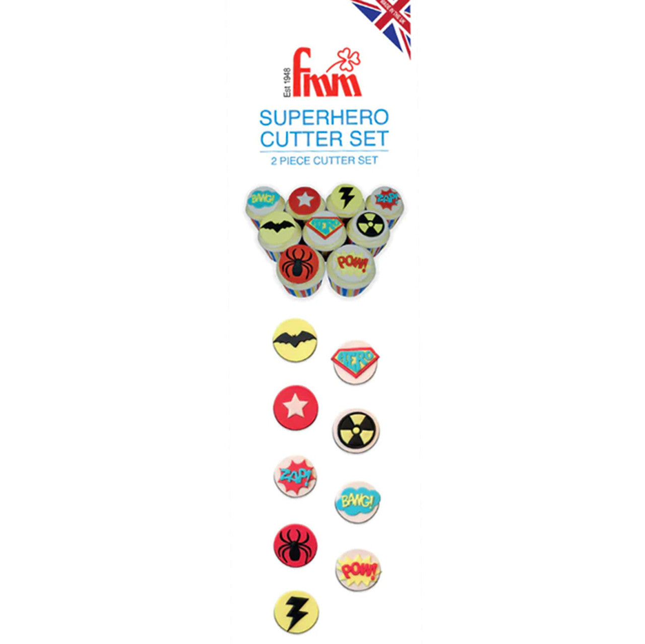 Utstikkerlinjaler Superhero, 3 - 6 cm, 2 deler