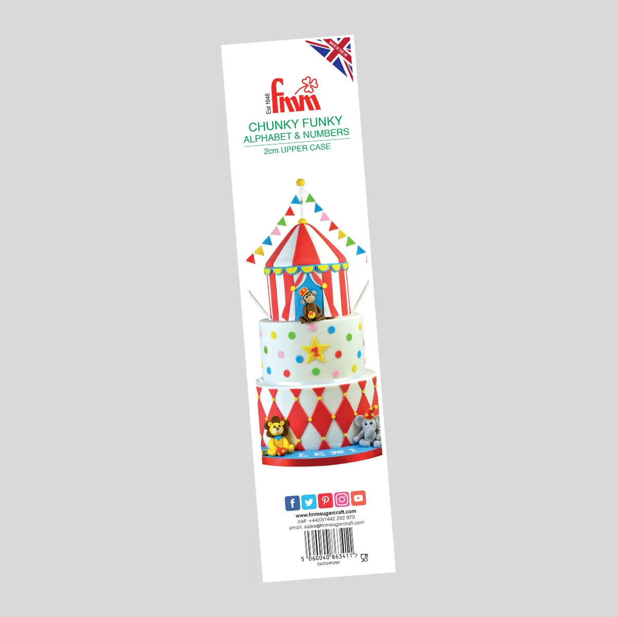 Utstikker Alfabet sett, Chunky Funky 2cm