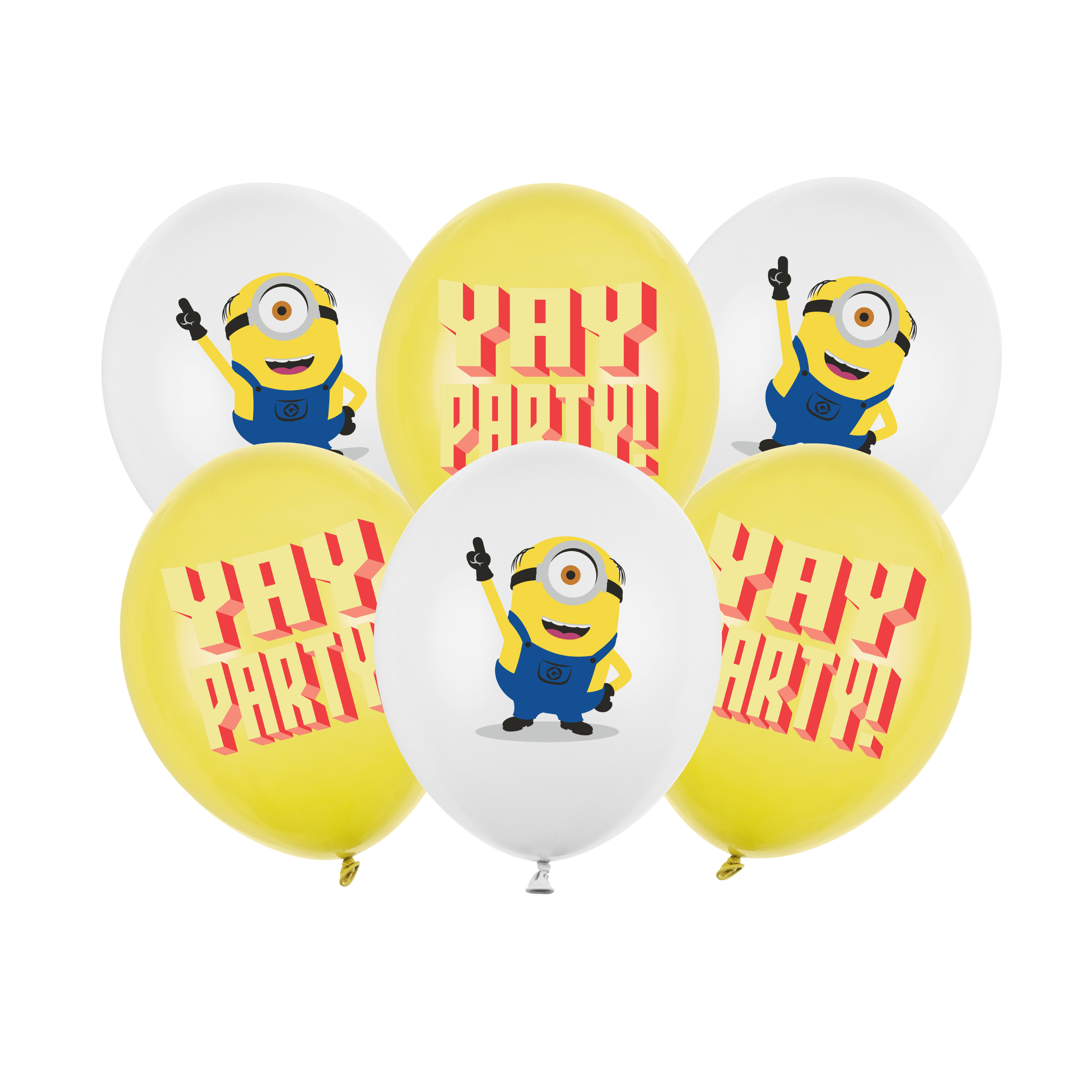 Ballonger Minions 30 cm, 6 stk