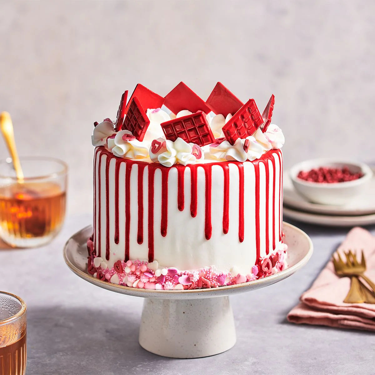 FunCakes Cake Drip Rød 180g