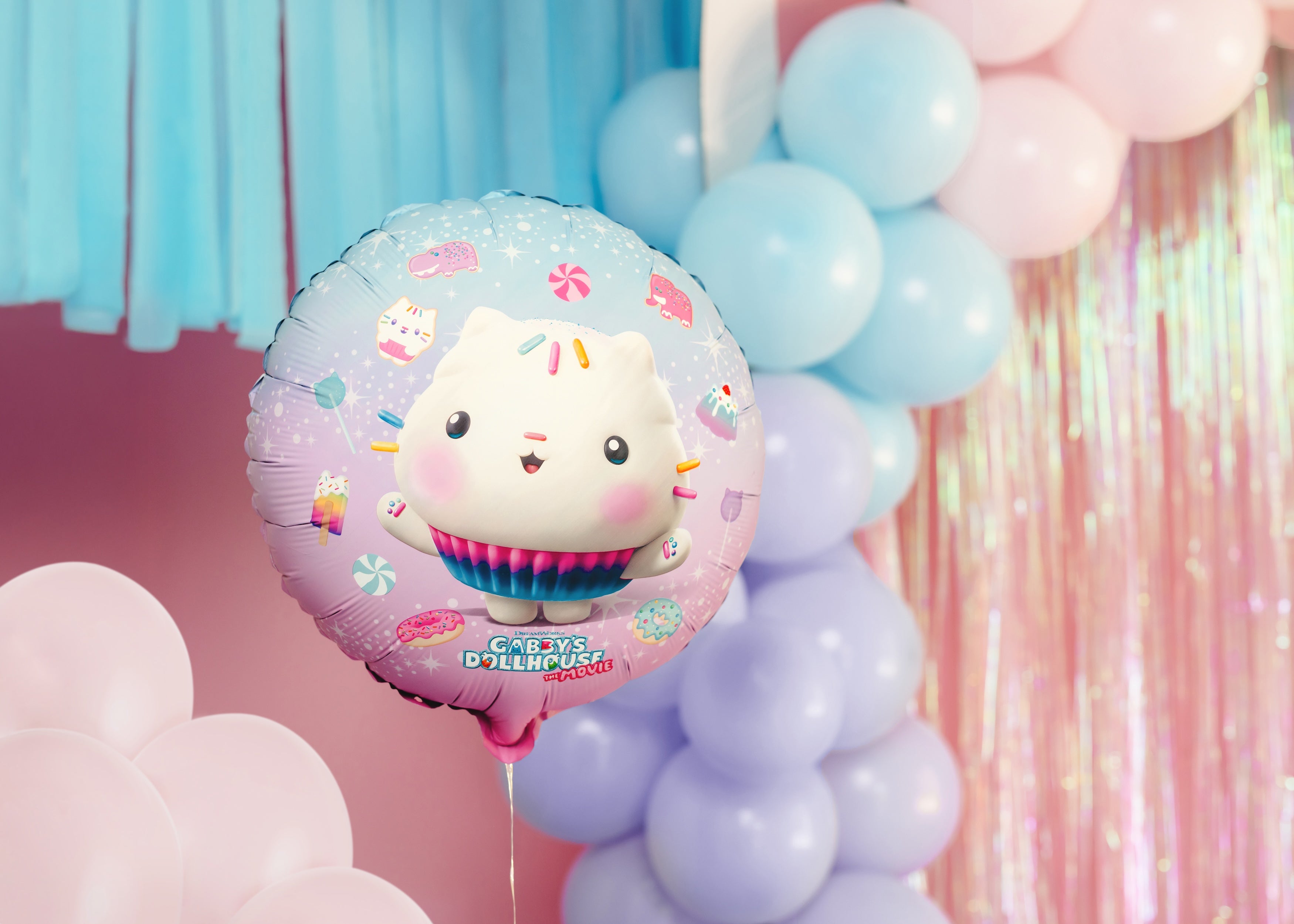 Folieballong Rund Gabbys Dukkehus Cakey