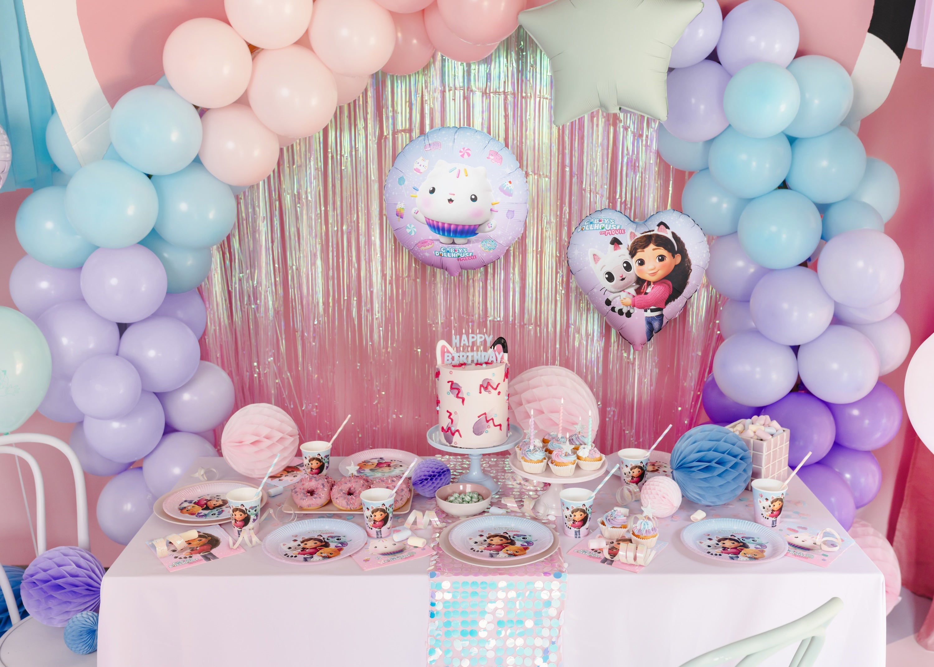 Folieballong Rund Gabbys Dukkehus Cakey