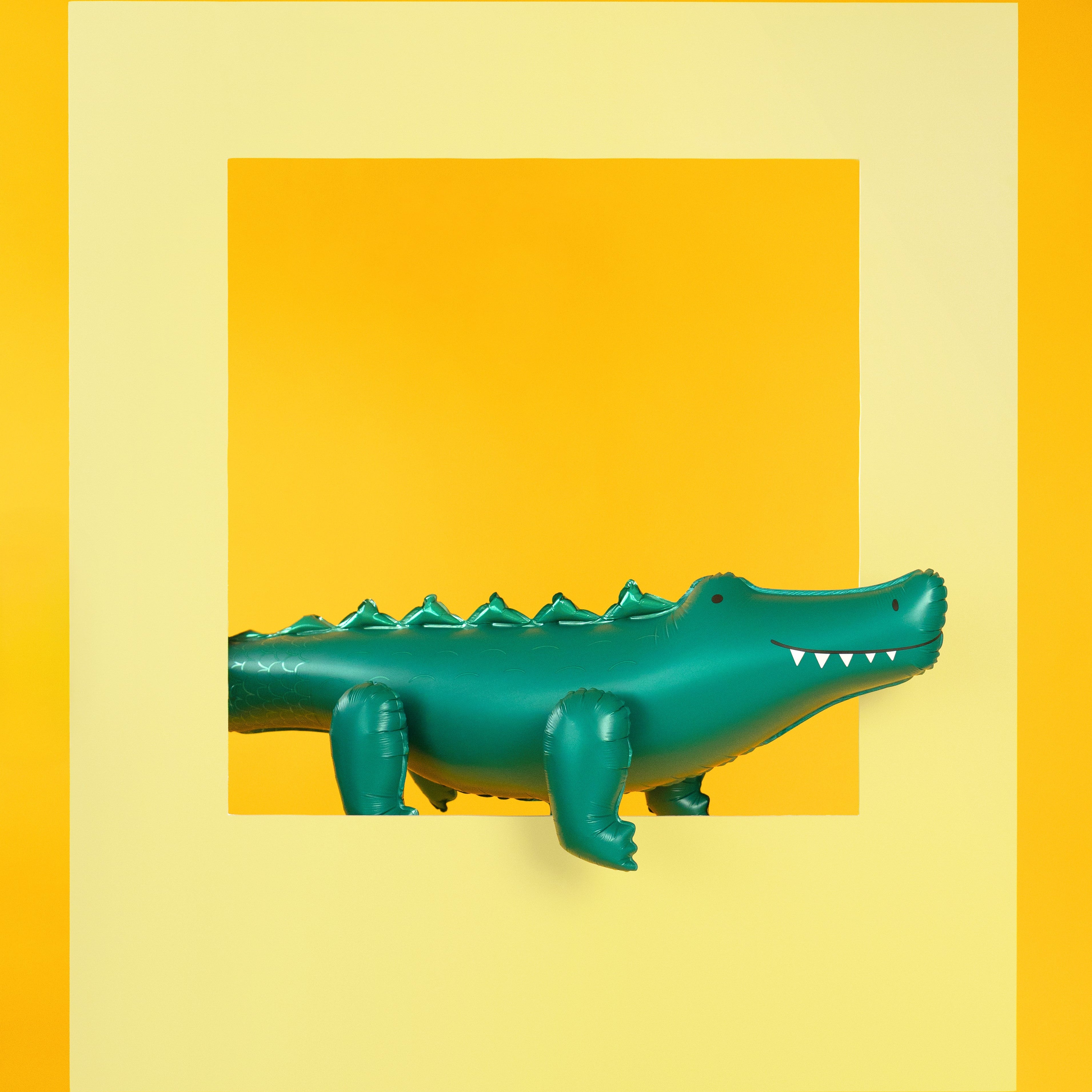 Folieballong Krokodille, 126x36 cm