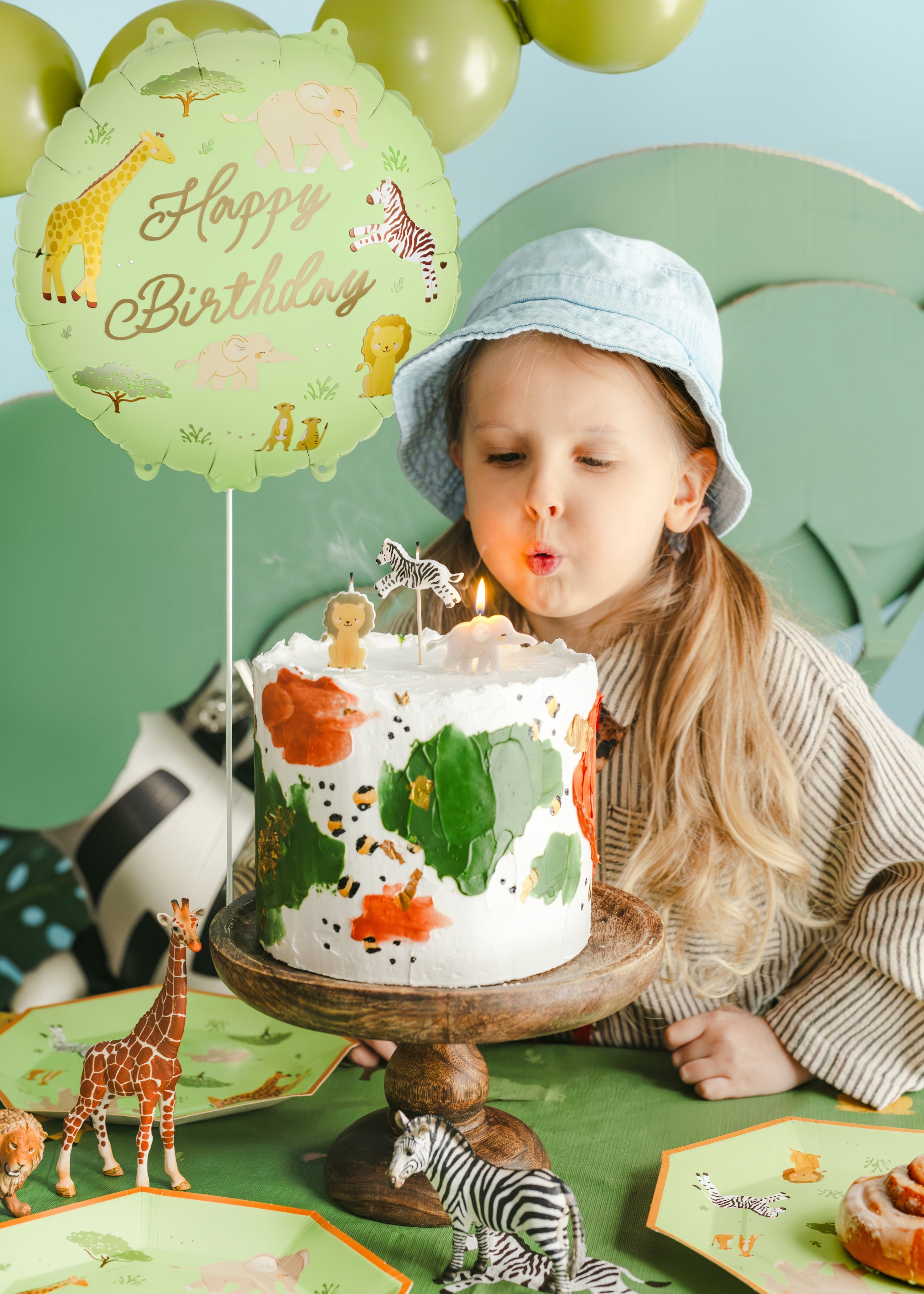 Folieballong Safari Happy Birthday