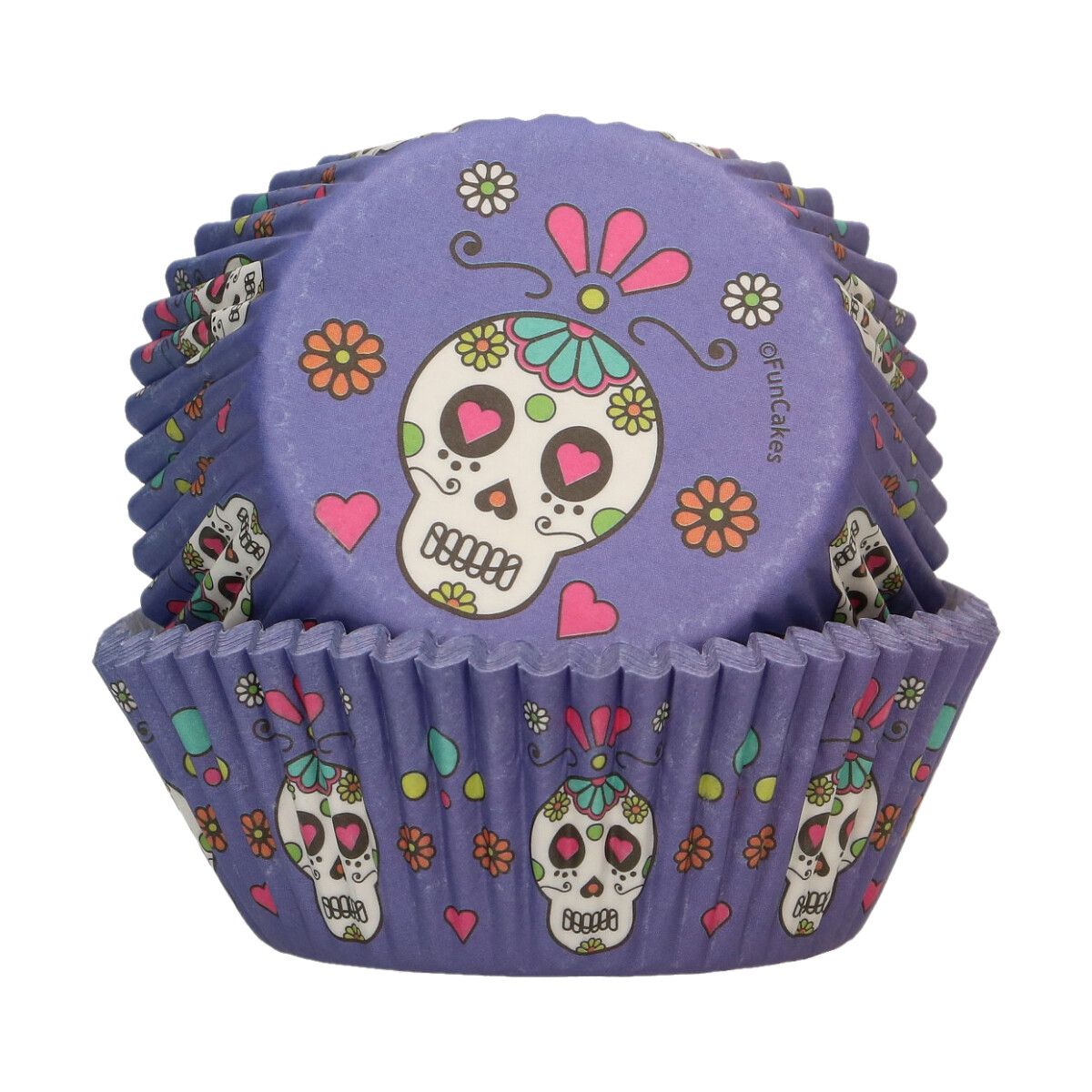 FunCakes Day of Dead Muffinsform 48 PK