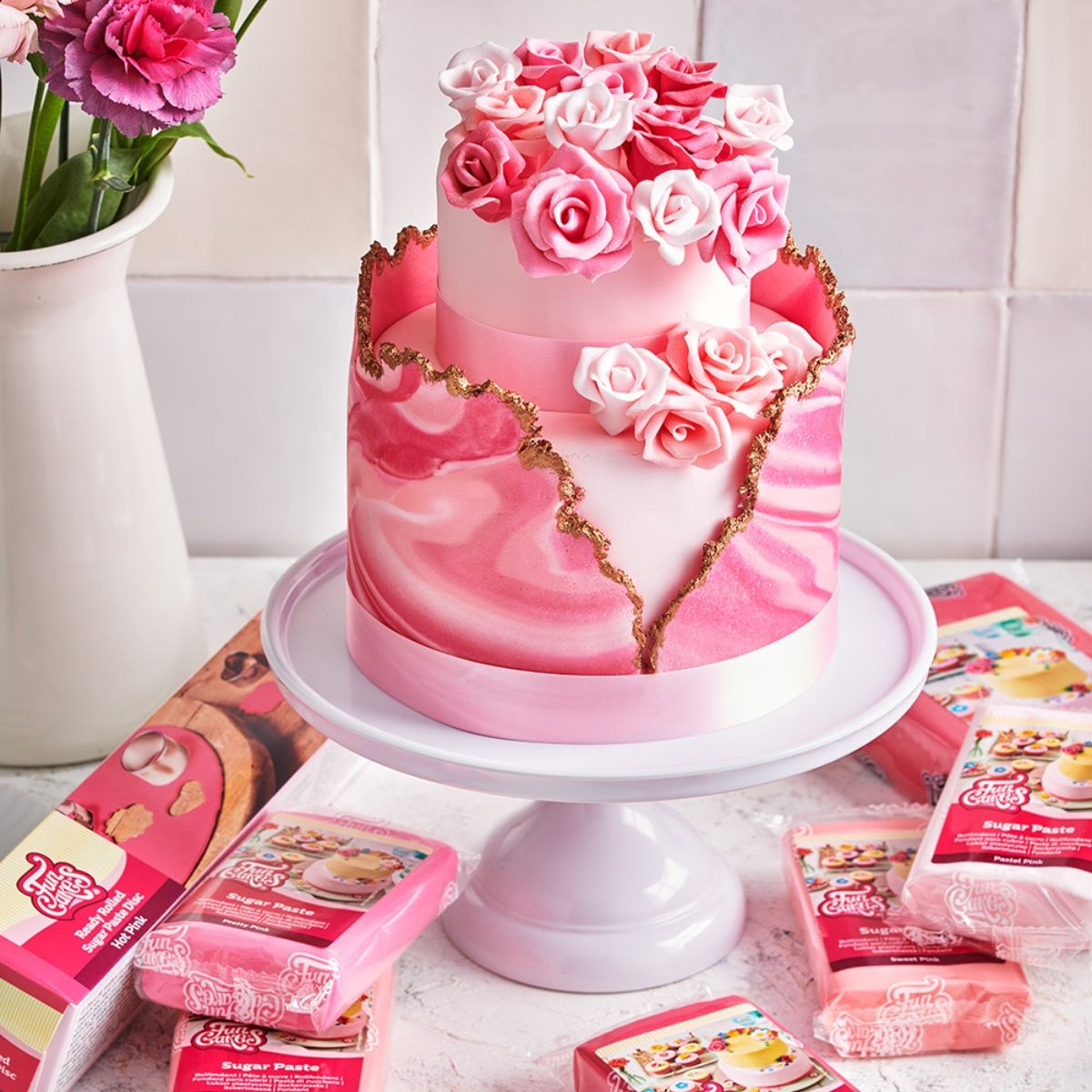 FunCakes Fondant Maroon Brown 250g