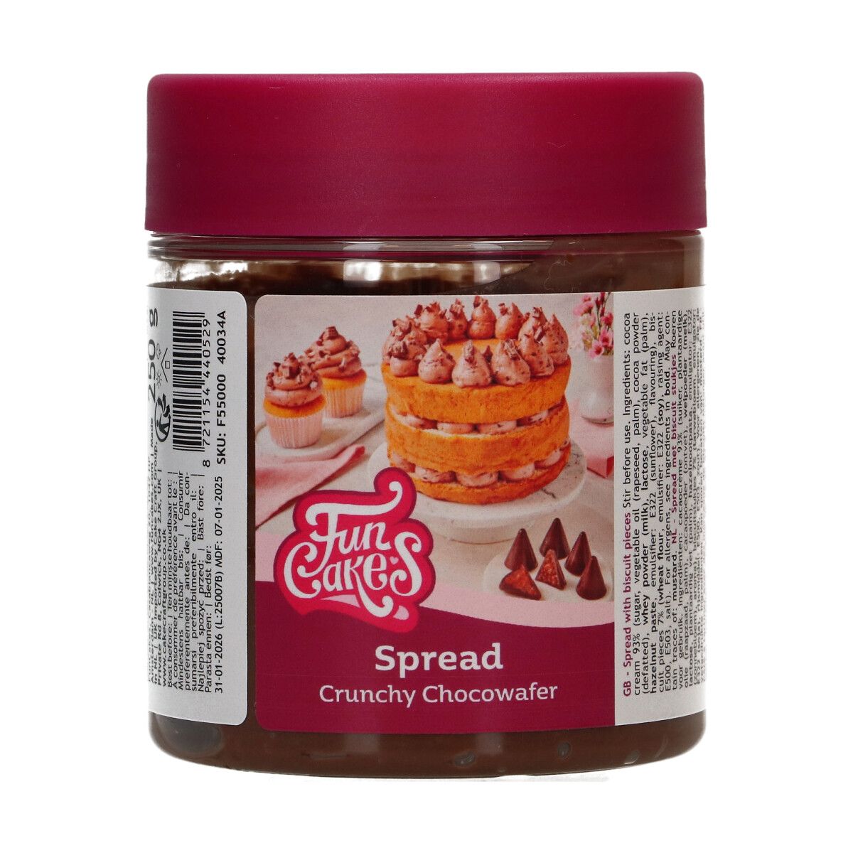 FunCakes Spread - Crunchy Chocowafer 250g
