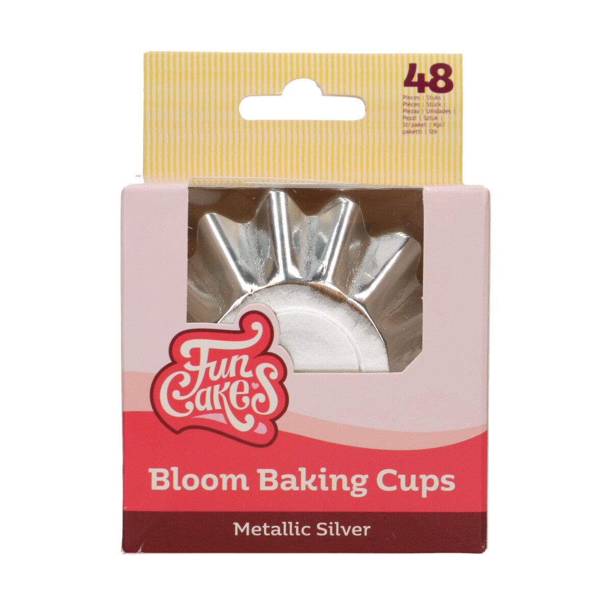 FunCakes Muffinsformer Bloom Sølv 48stk