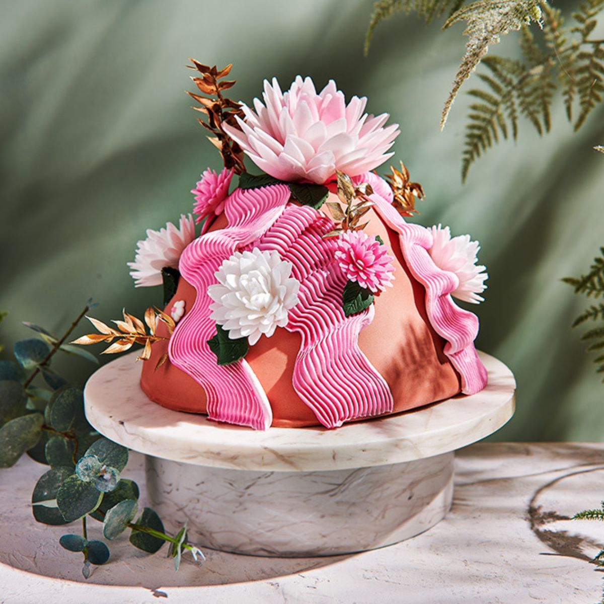 FunCakes Spiselig Blomst Peon Rosa Ombre 1stk