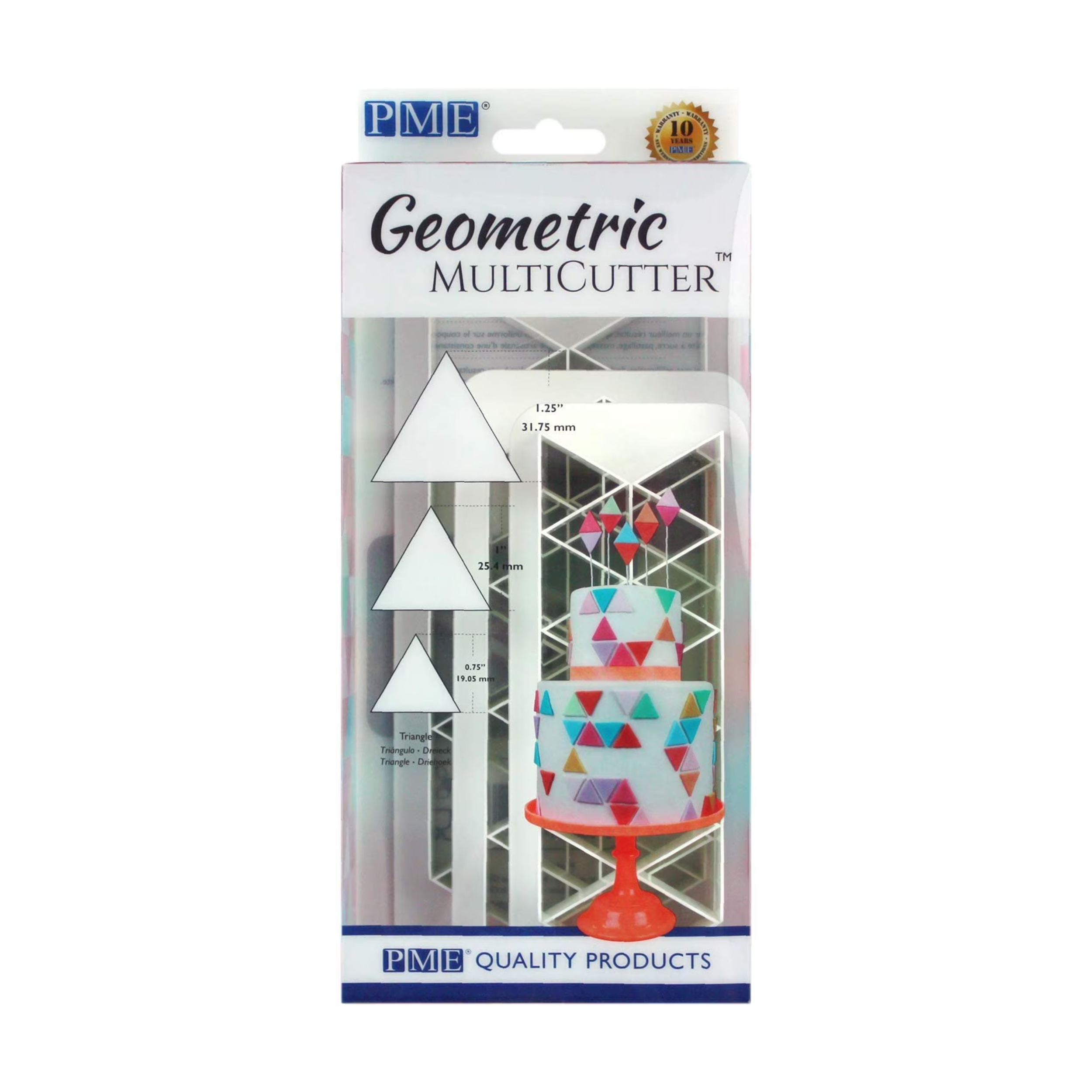Utstikker Geometric Triangel, 3 deler