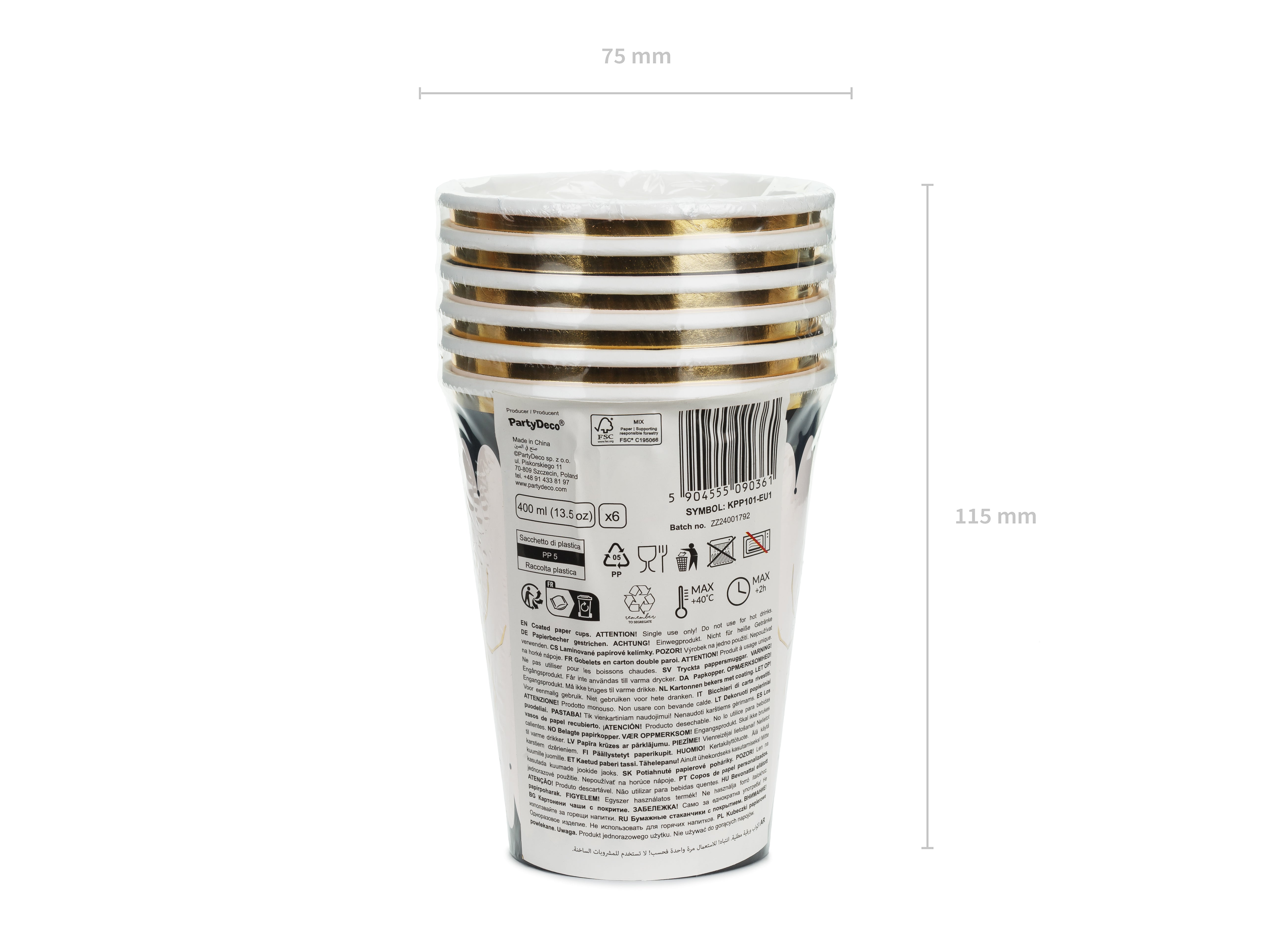 Drikkekrus Spider 6 stk