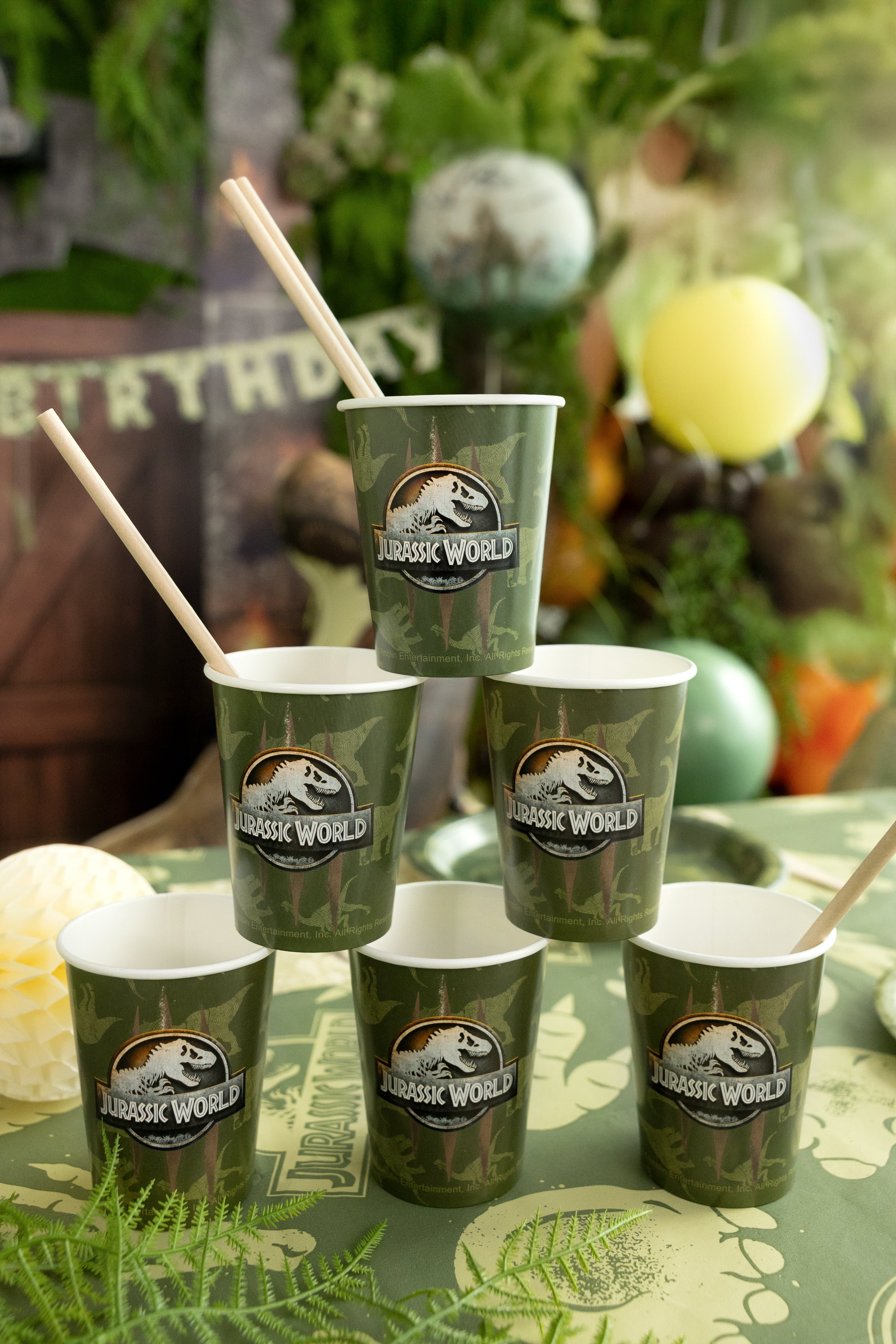Pappkrus Jurassic World, 6 stk