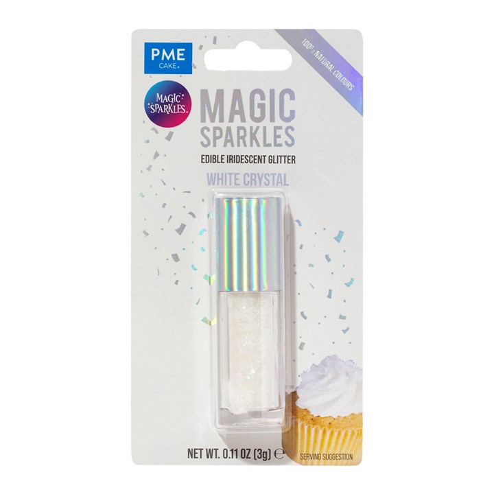 PME Magic Sparkles Glitterflak White Crystal