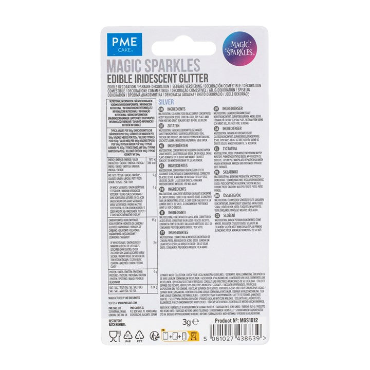 PME Magic Sparkles Glitterflak Silver