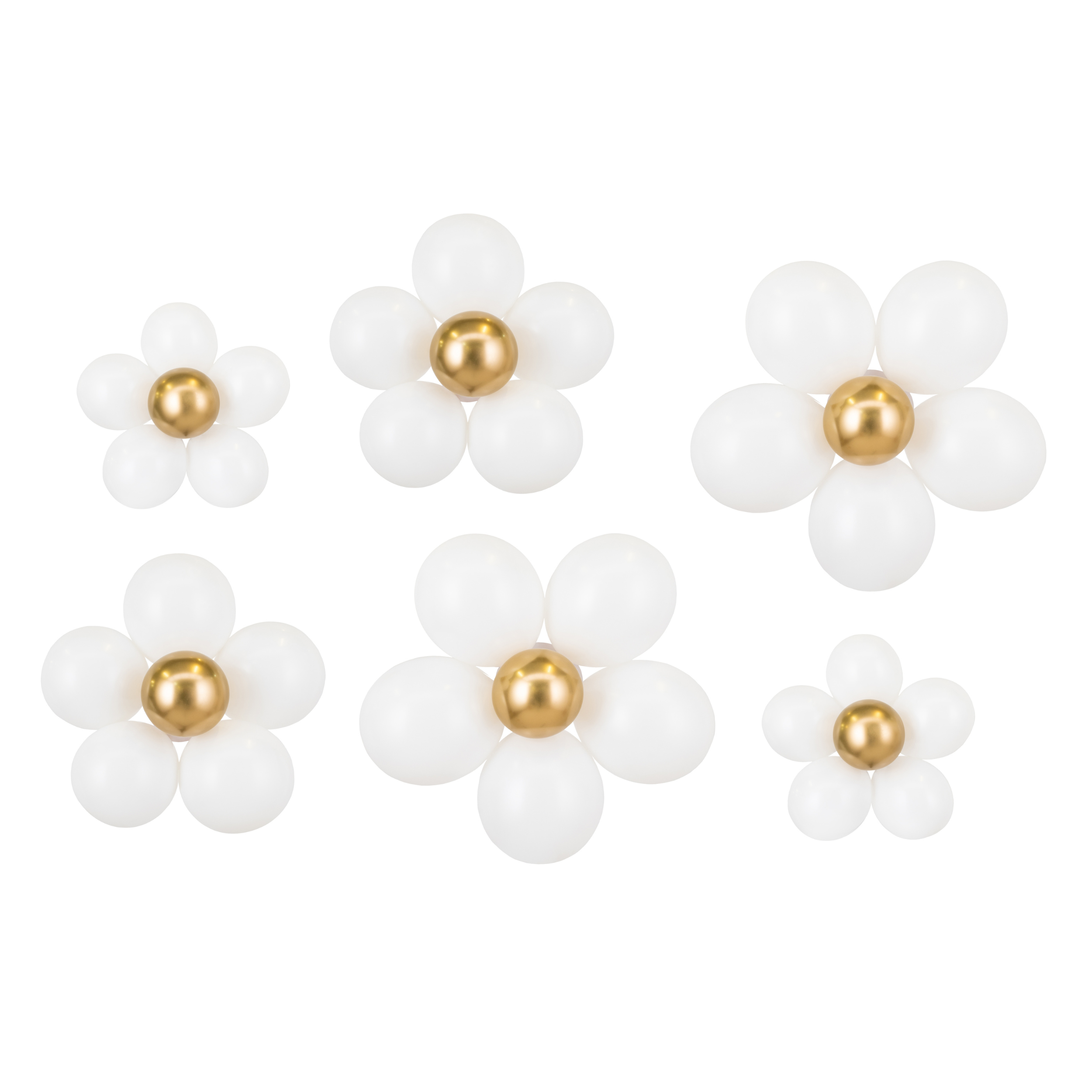 Ballonger Blomster set 5 stk, 40-50 cm