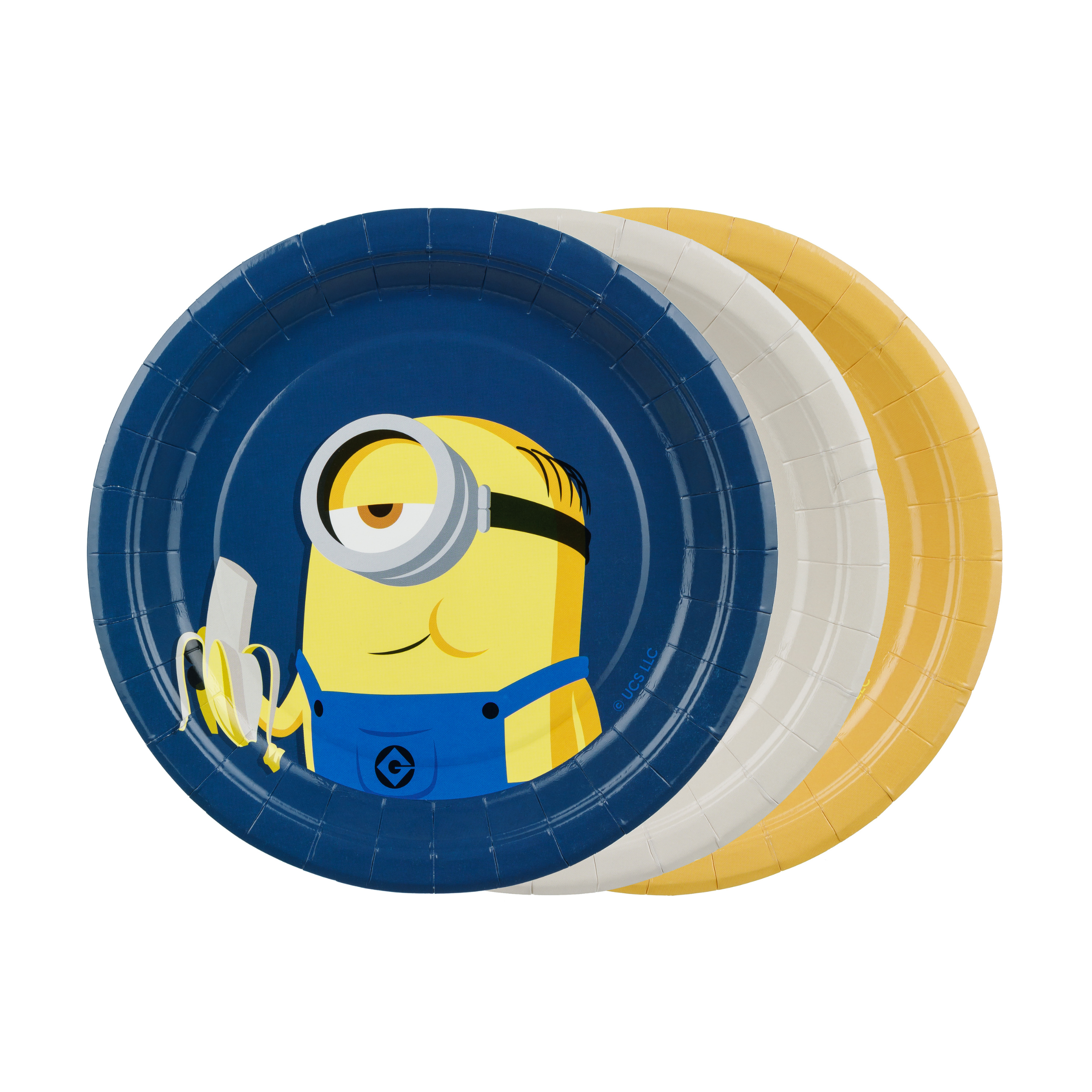Papptallerken Minions 18 cm, 6 stk