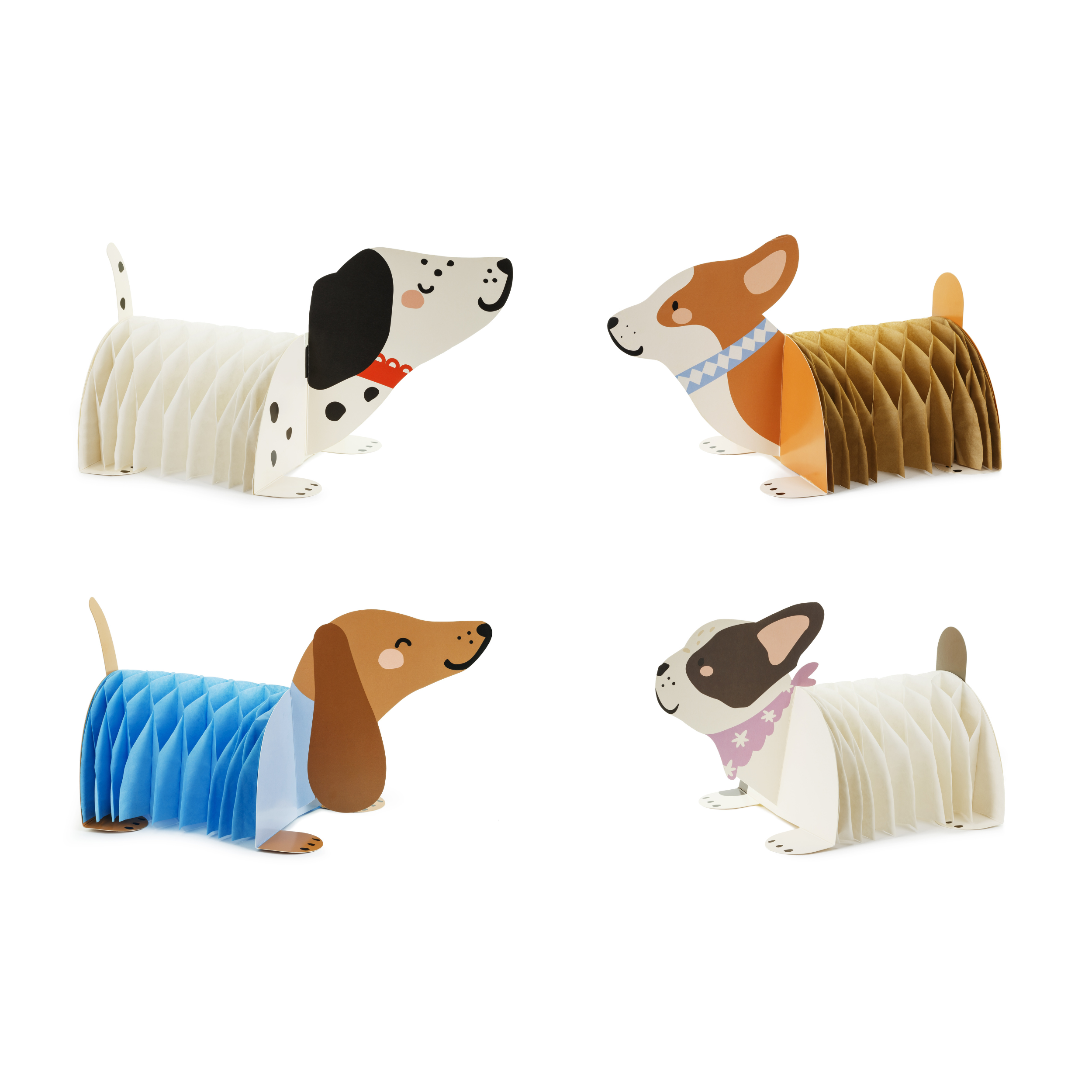 Borddekorasjon Hunder 4 stk