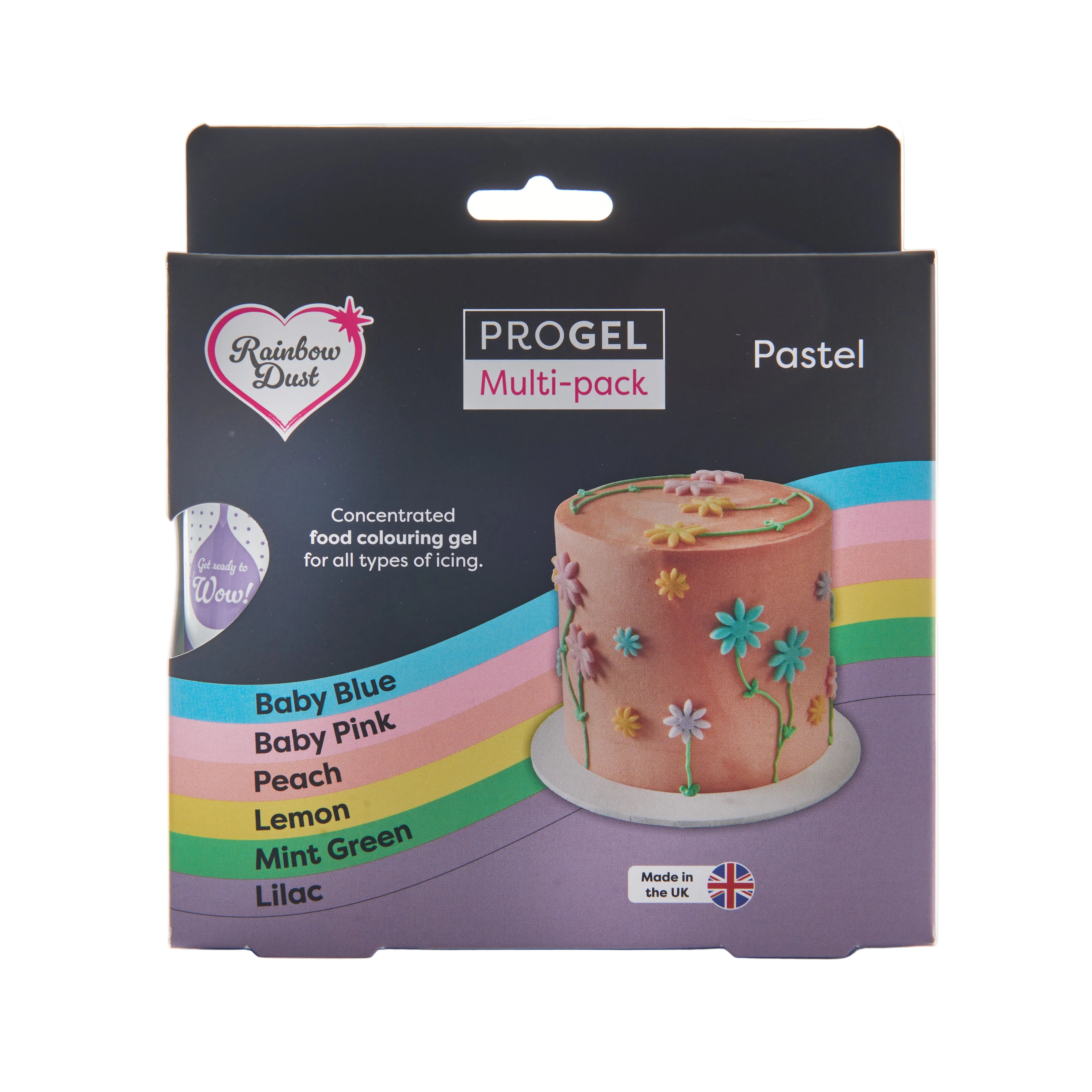 ProGel Pastafarger Pastel, sett av 6