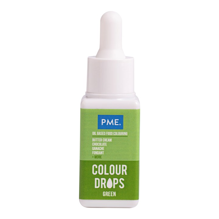 PME Oljebasert Matfarge Colour Drops Grønn 20ml