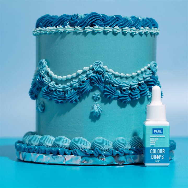 PME Oljebasert Matfarge Colour Drops Blå 20ml