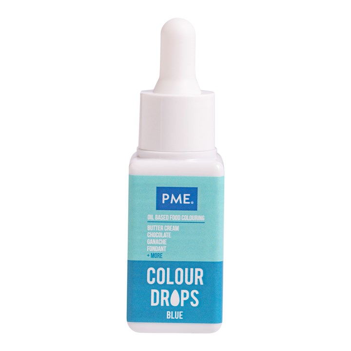 PME Oljebasert Matfarge Colour Drops Blå 20ml