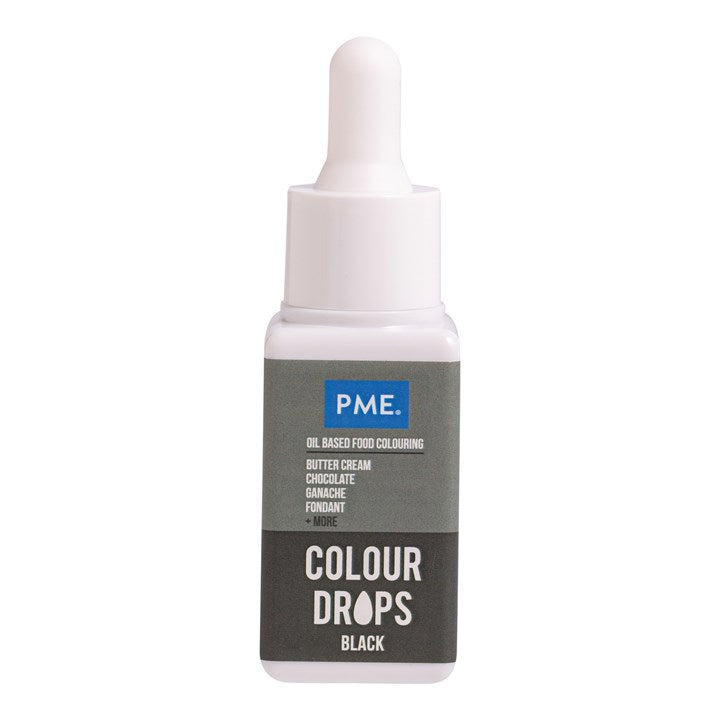 PME Oljebasert Matfarge Colour Drops Sort 20ml