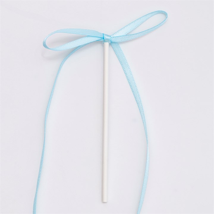 Kaketopper Sløyfe Blå, 8 stk