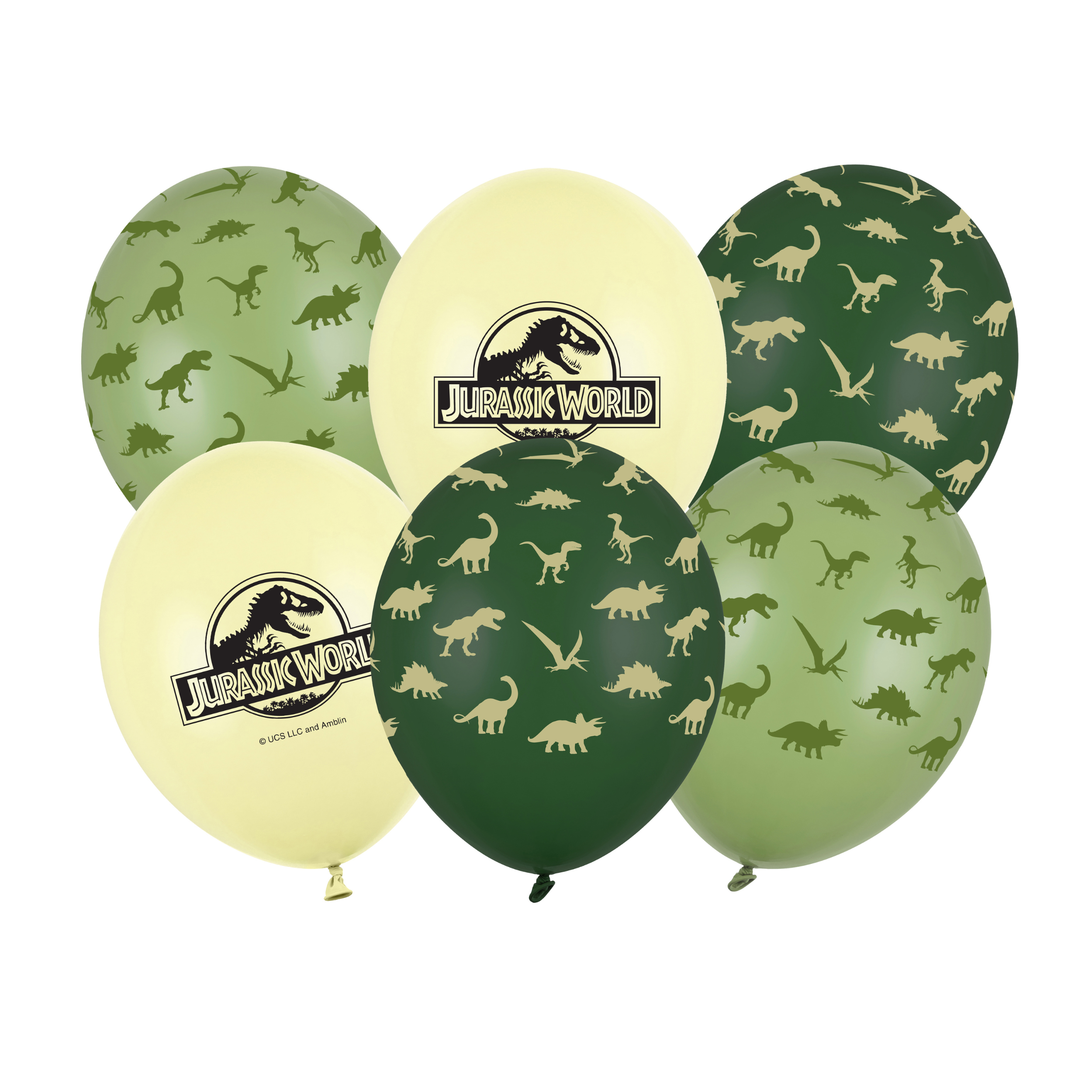 Ballonger Jurassic World 30 cm, 6 stk