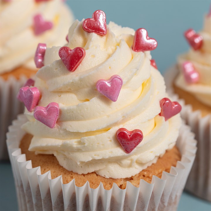 PME Kakestrø Hjerter Rosa 25g