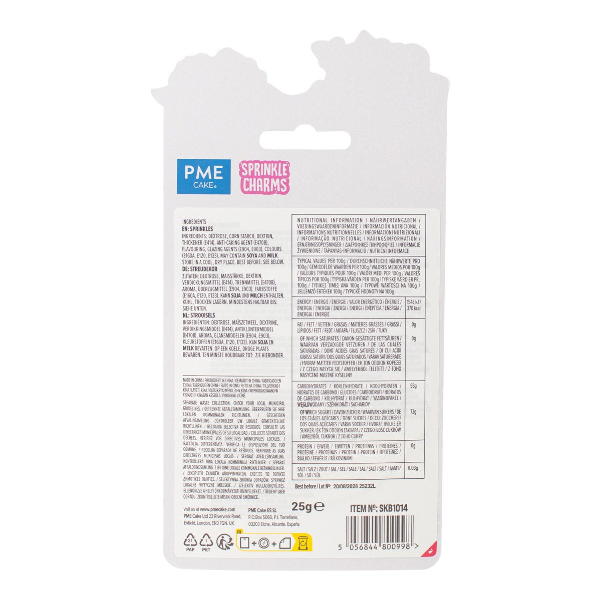 PME Kakestrø Blomster Pastel 25g
