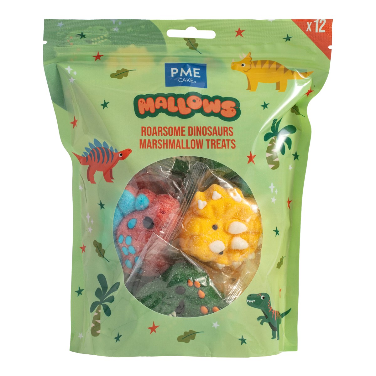 PME Marshmallow Dinosaur 12 stk
