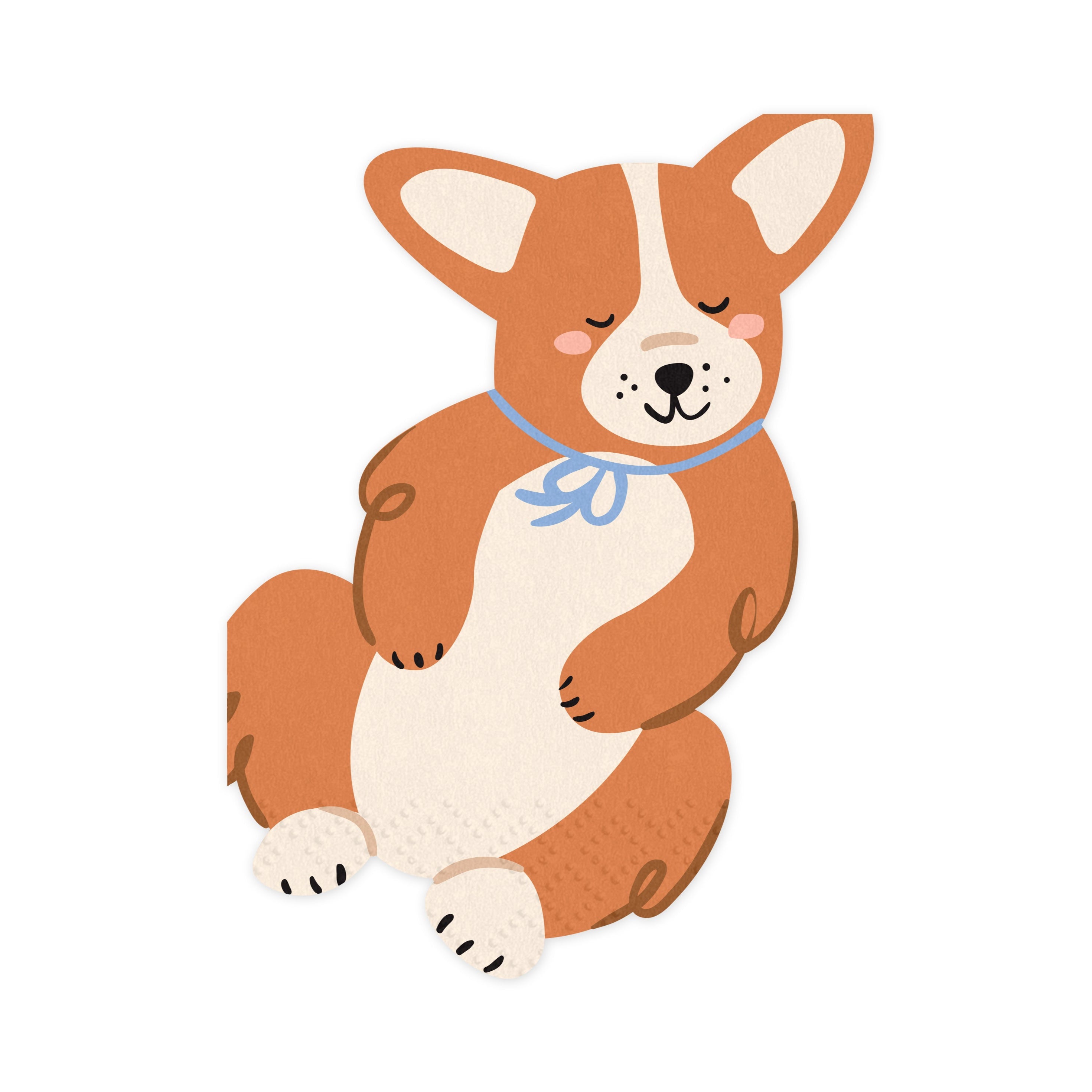 Servietter Hund Corgi 11x15cm 12stk
