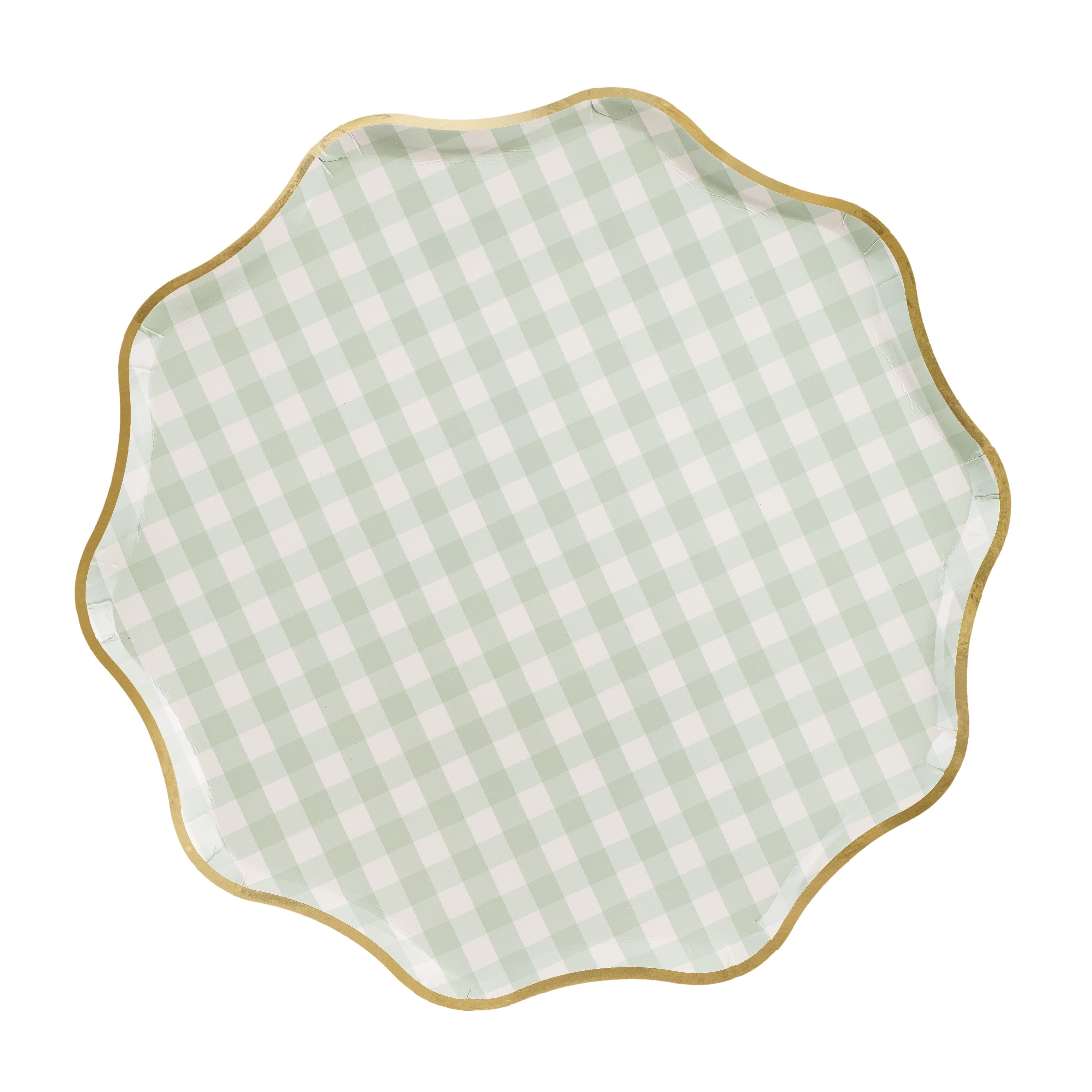 Papptallerken Ruter 23 cm, 6 stk