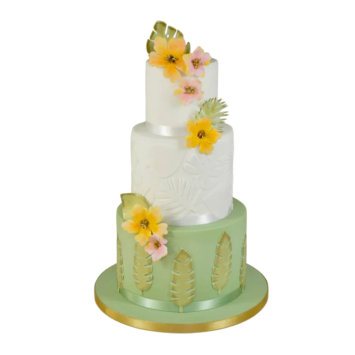 Utstikker Tropiske Blader, 5-10 cm, 4 deler